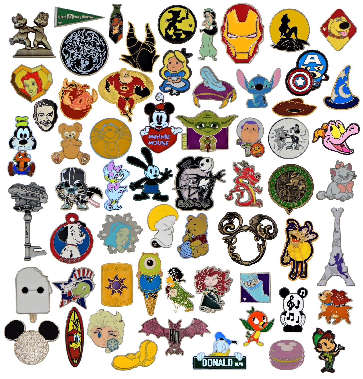 20 Assorted Disney Park Pin Trading Lot Authentic Brand New Pins No Duplicates
