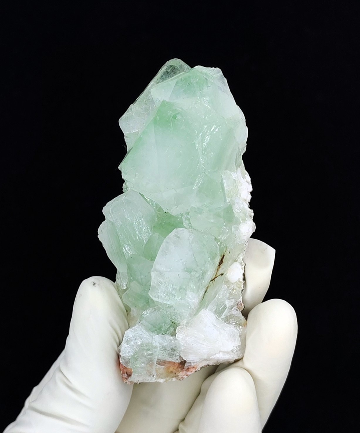 Natural Light Green Apophyllite Mineral Specimen #KM68 Natural Light Green Apophyllite Mineral Specimen #KM68