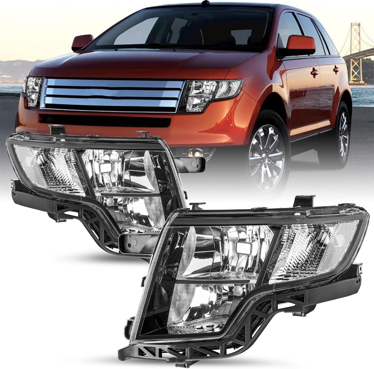 OEM Halogen Headlight Assembly for 2007-2010 Ford Edge OEM Halogen Headlight Assembly for 2007-2010 Ford Edge