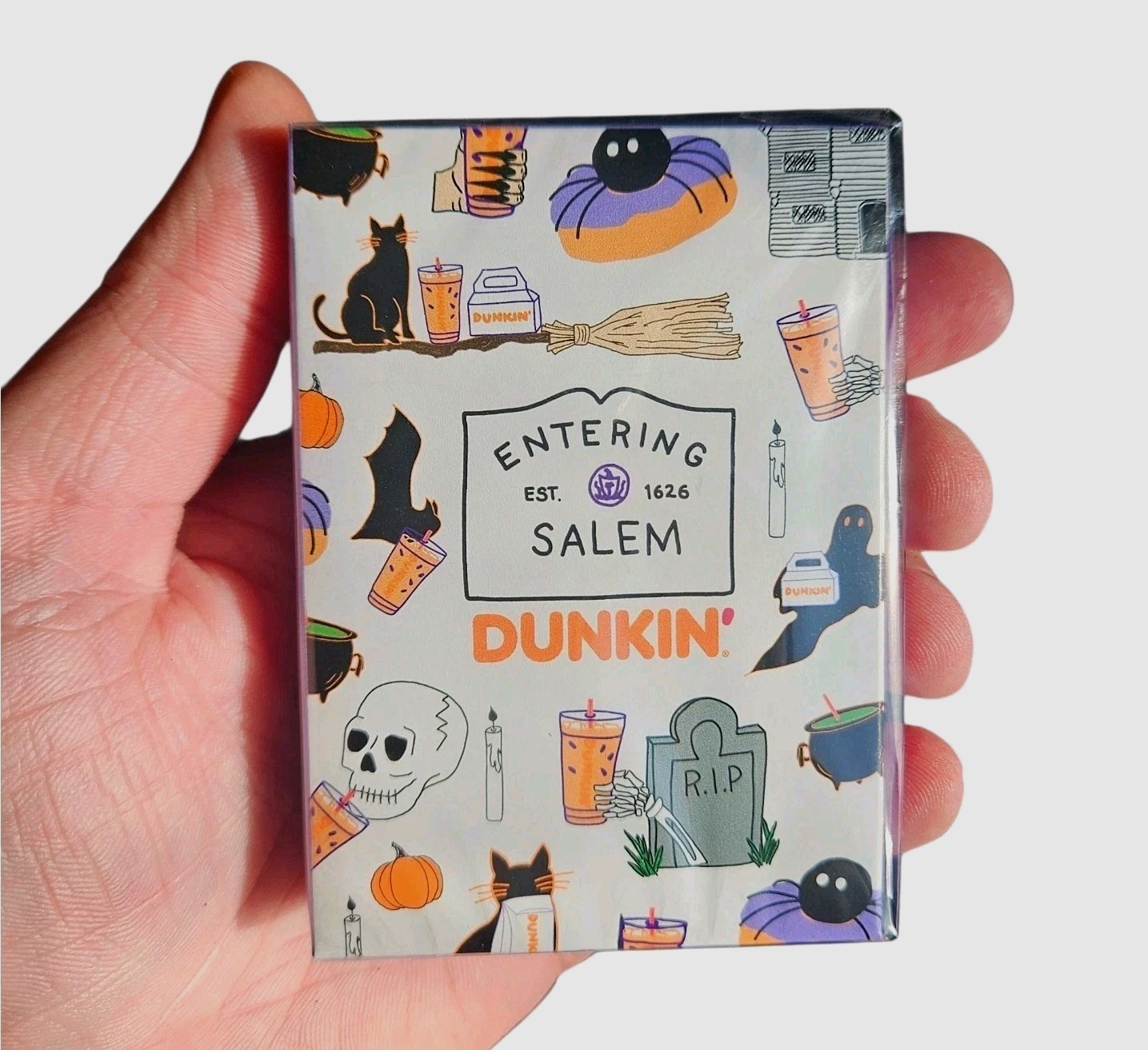 Dunkin\' Donuts Entering Salem Halloween Collectible Playing Cards Rare HTF LE Dunkin\' Donuts Entering Salem Halloween Collectible Playing Cards Rare HTF LE