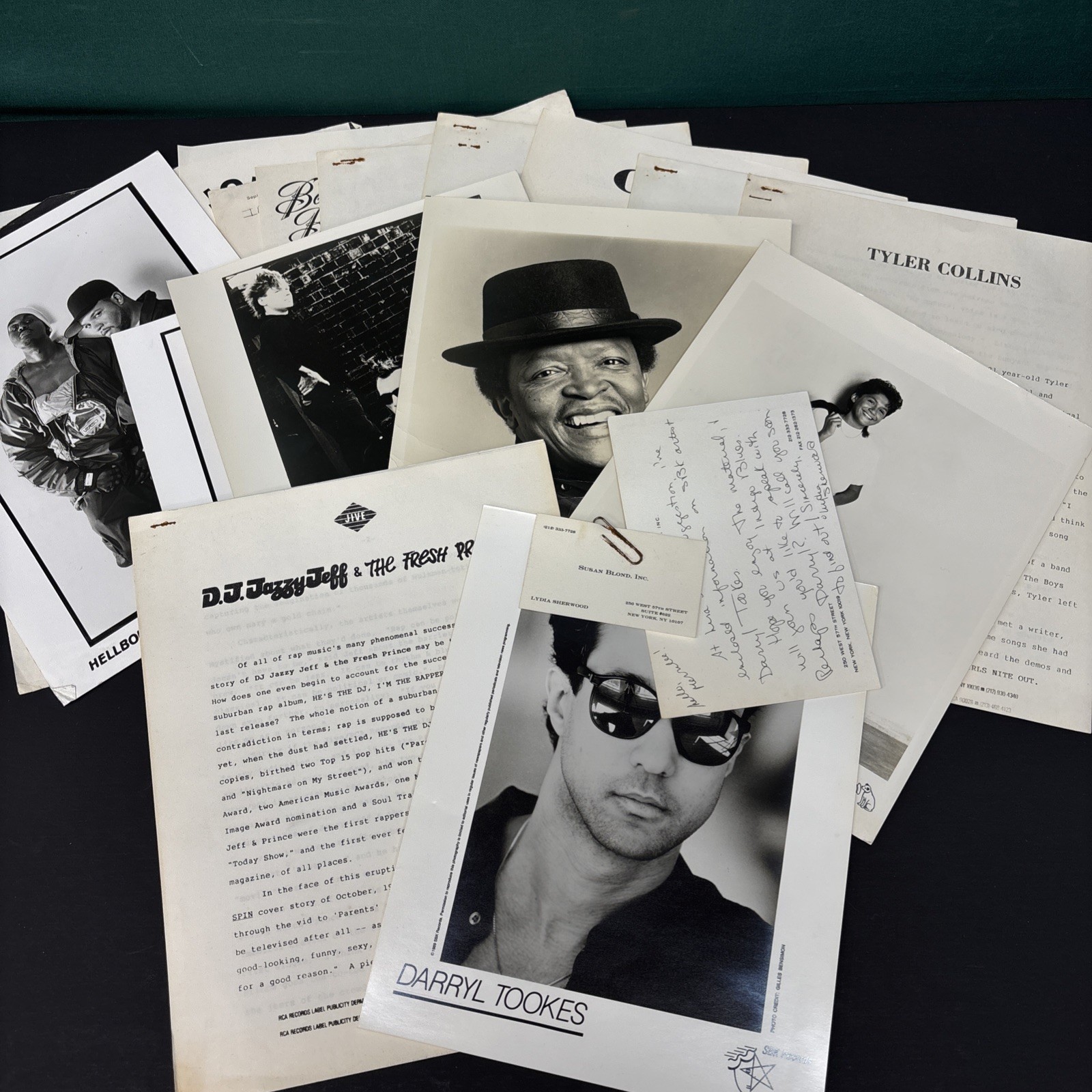 90s 80s Hip Hop R&B Promo Press Release Lot Bobby Brown DJ Jazzy Jeff Chunky A