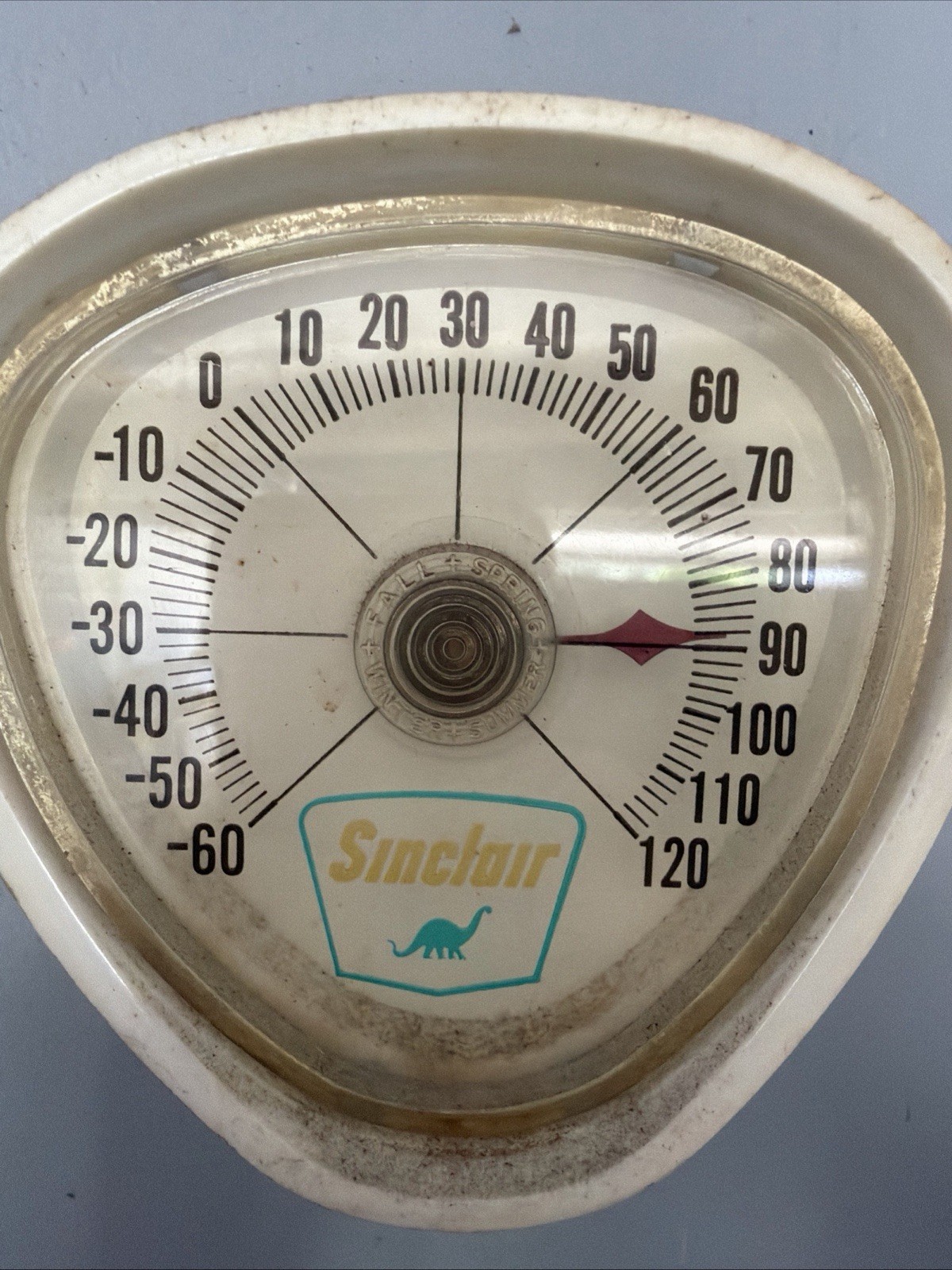 Vintage Sinclair Motor Oil Dinosaur Thermometer Gas Oil Sign Advertising Vintage Sinclair Motor Oil Dinosaur Thermometer Gas Oil Sign Advertising