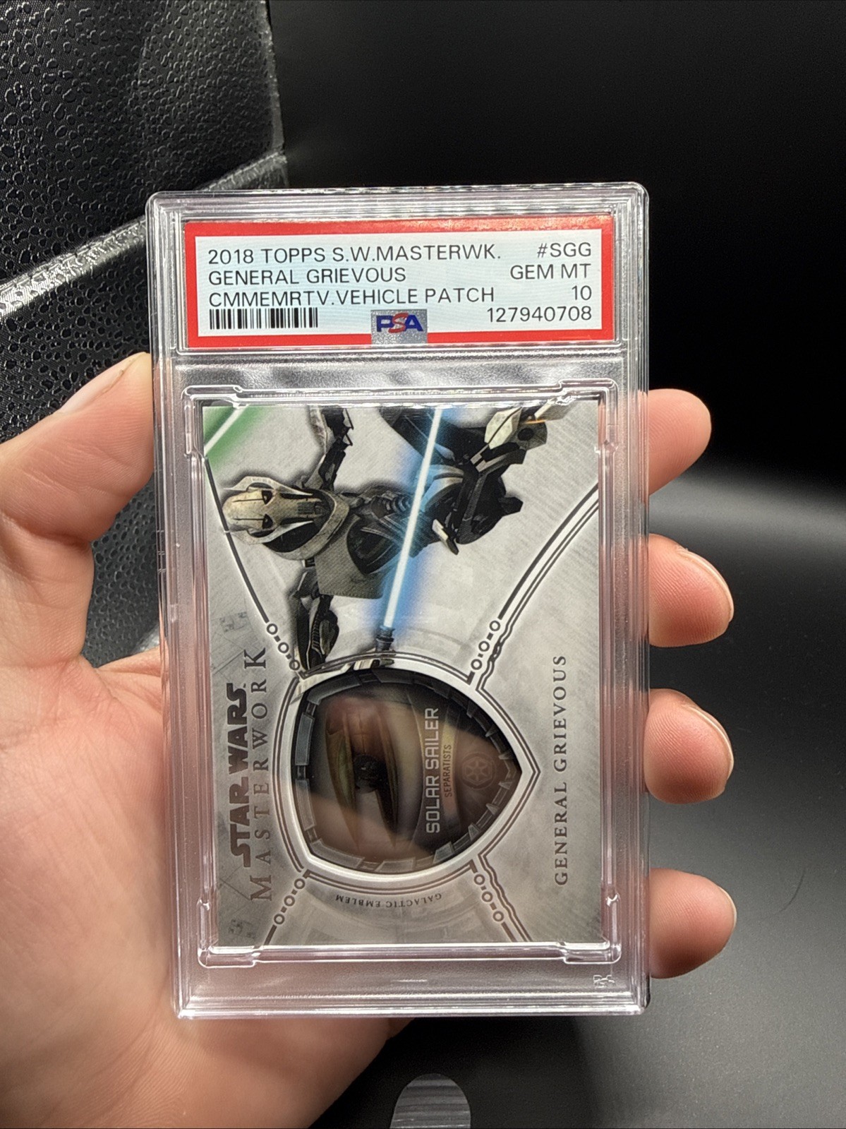 2018 Topps Star Wars Masterwork General Grievous Vehicle Patch PSA 10 GEM MINT 2018 Topps Star Wars Masterwork General Grievous Vehicle Patch PSA 10 GEM MINT