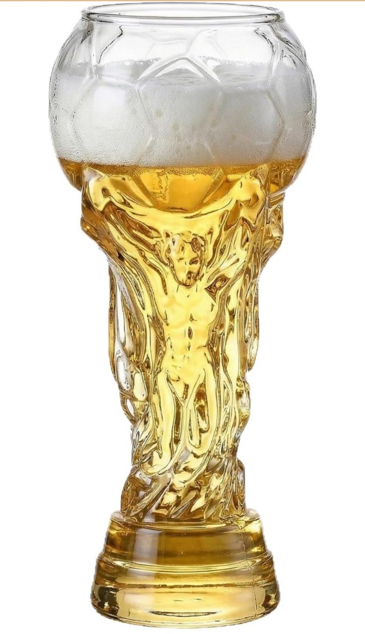 2026 World Cup Trophy Beer Glass - Iridescent Bar Football Decor Mug 2026 World Cup Trophy Beer Glass - Iridescent Bar Football Decor Mug