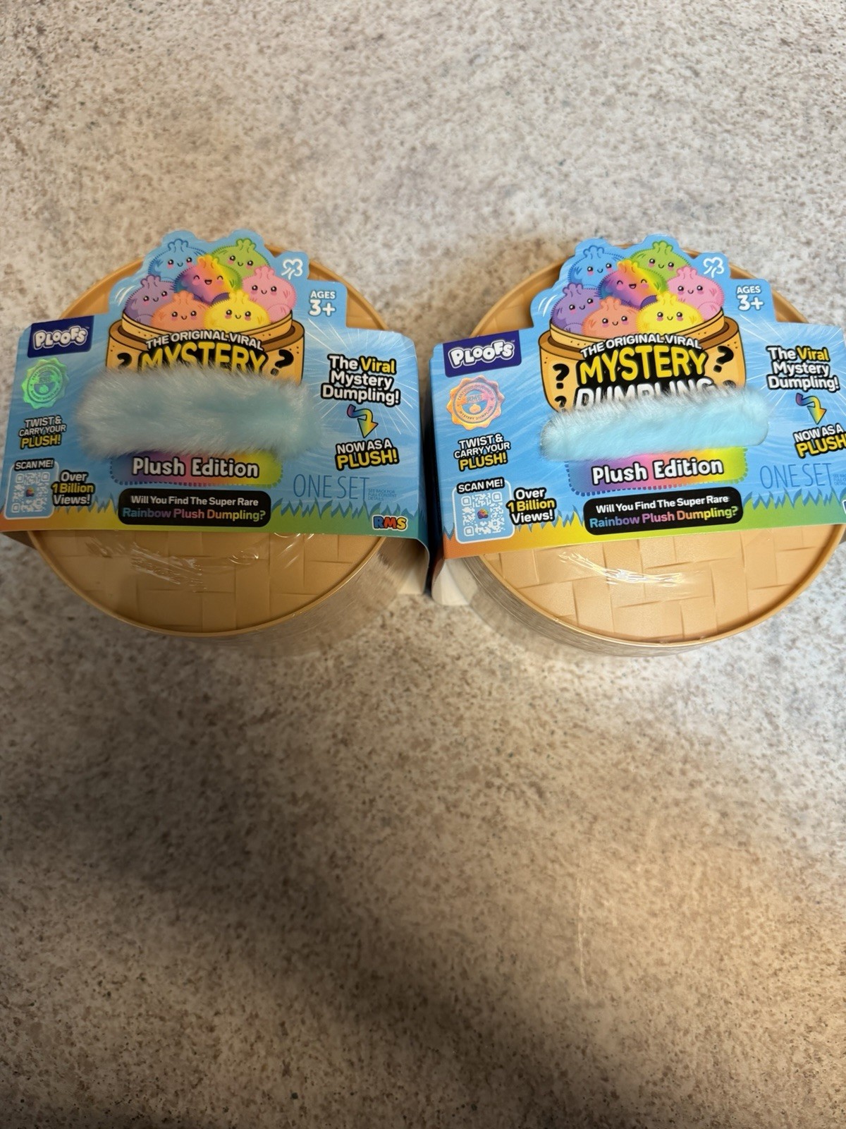Lot of 2 RMS Mystery Dumpling Ploofs Rainbow Plush Edition Crazy Fun SEALED 2026 Lot of 2 RMS Mystery Dumpling Ploofs Rainbow Plush Edition Crazy Fun SEALED 2026