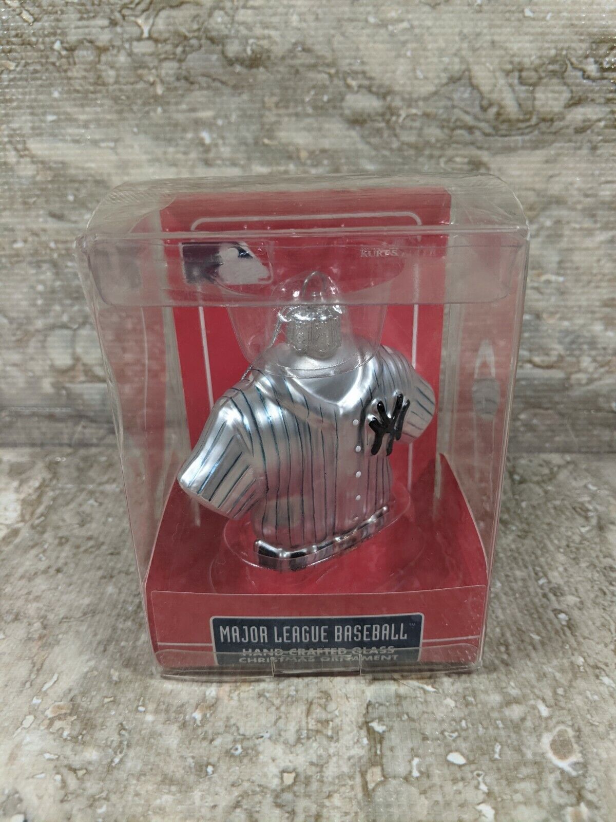 Kurt Adler MLB New York Yankees Glass Jersey Ornament New In Box Baseball