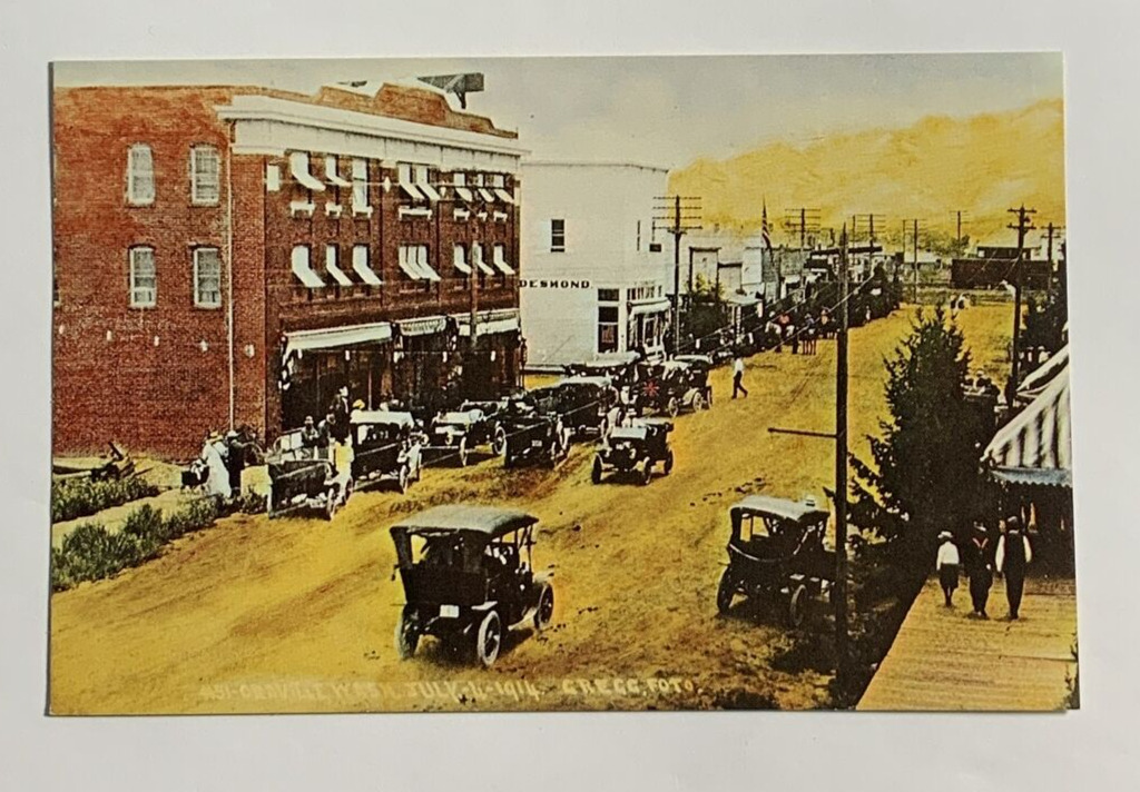 Main Street Oroville Washington circa 1914 Postcard Unposted