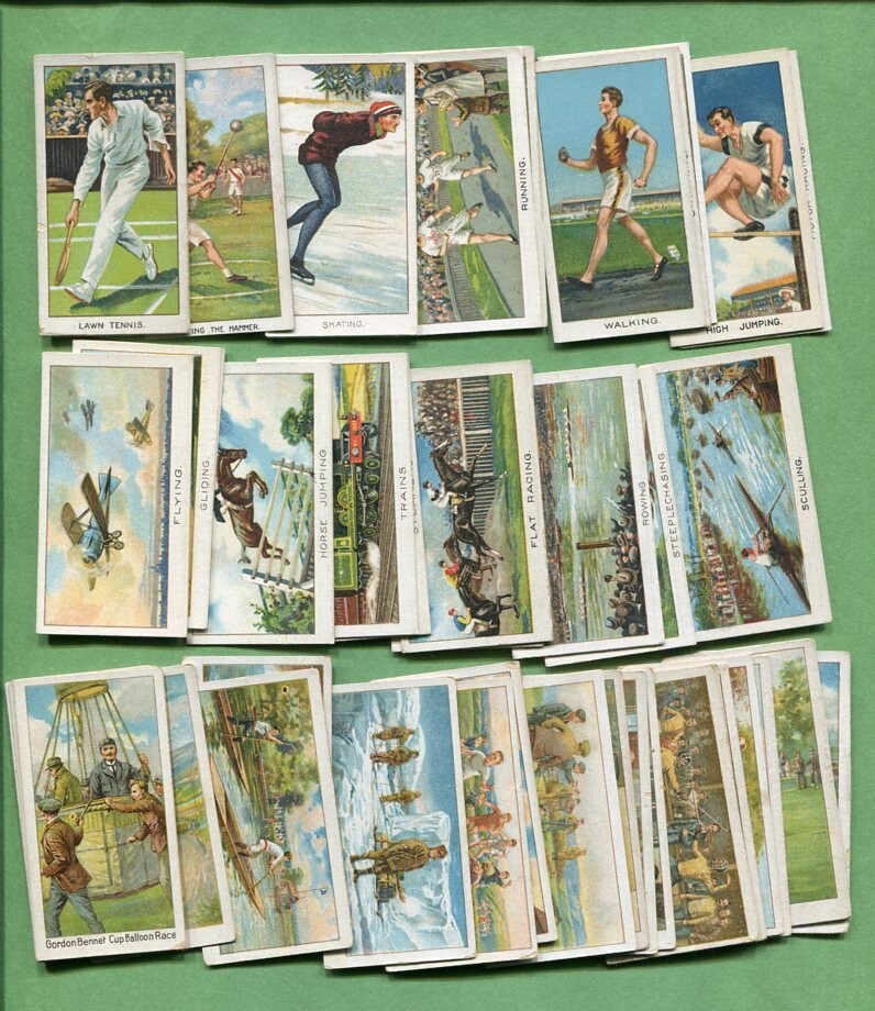 1925 A. BOGUSLAVSKY LTD. TURF SPORTS RECORDS 50 COMPLETE TOBACCO CARD SET 1925 A. BOGUSLAVSKY LTD. TURF SPORTS RECORDS 50 COMPLETE TOBACCO CARD SET