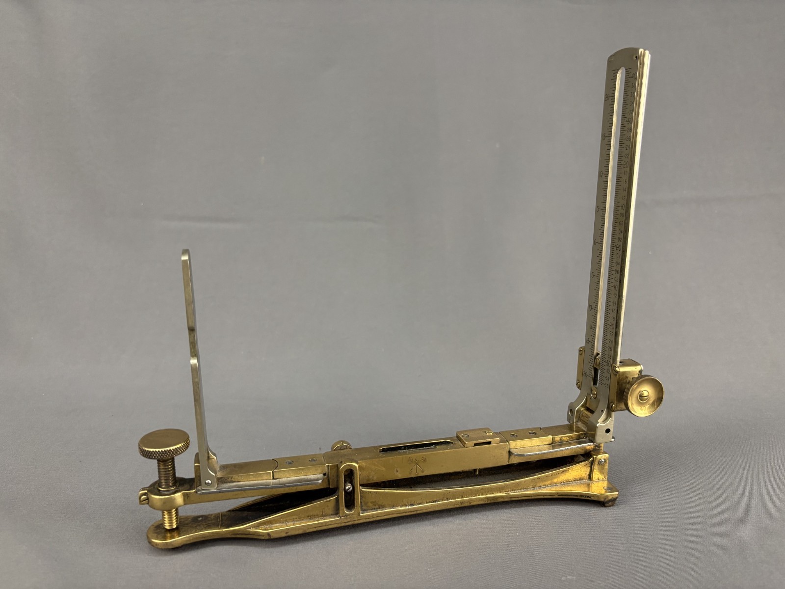 Antique Francis Barker & Son Brass Tangent Clinometer, 1934 (15H)