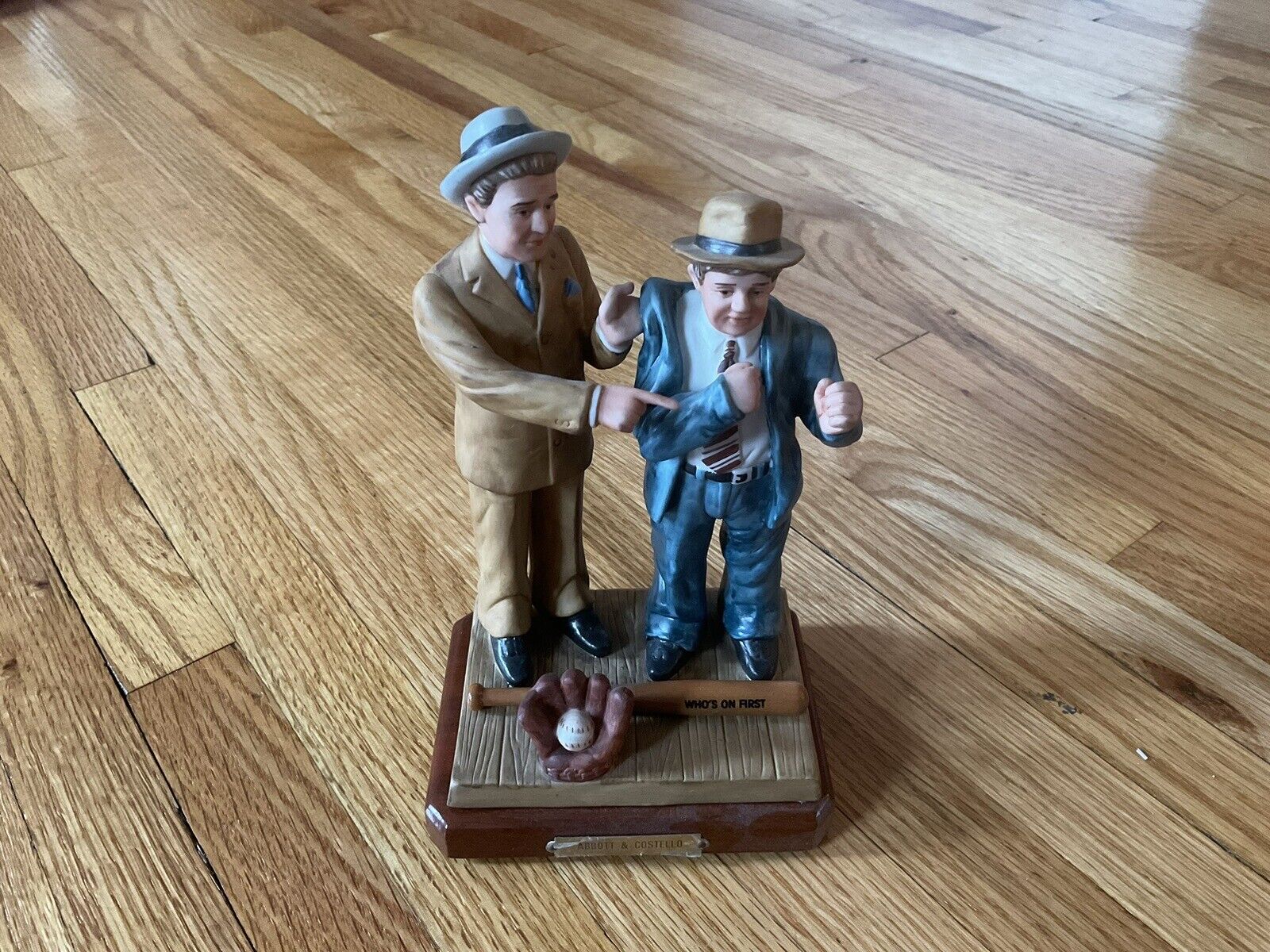 Vintage Who’s On First Limited Edition Abbott and Costello Porcelain Figurine