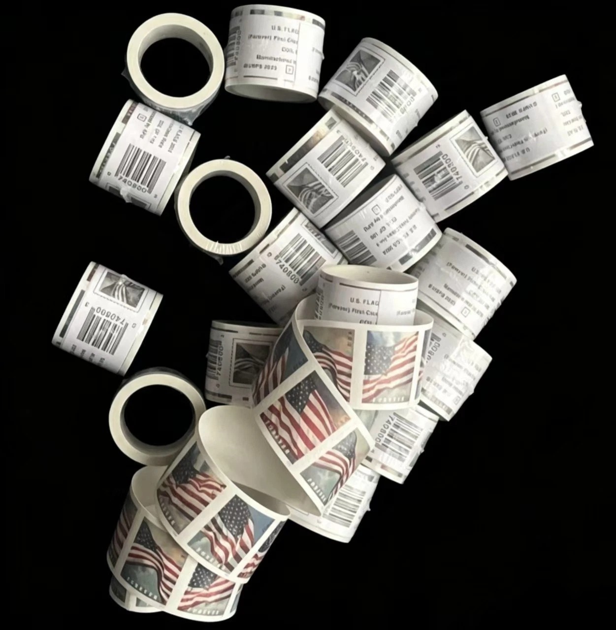 10 Roll Of 100 2024 U.S. Flag First Class Postage Stamps(total 1000 pcs) 10 Roll Of 100 2024 U.S. Flag First Class Postage Stamps(total 1000 pcs)