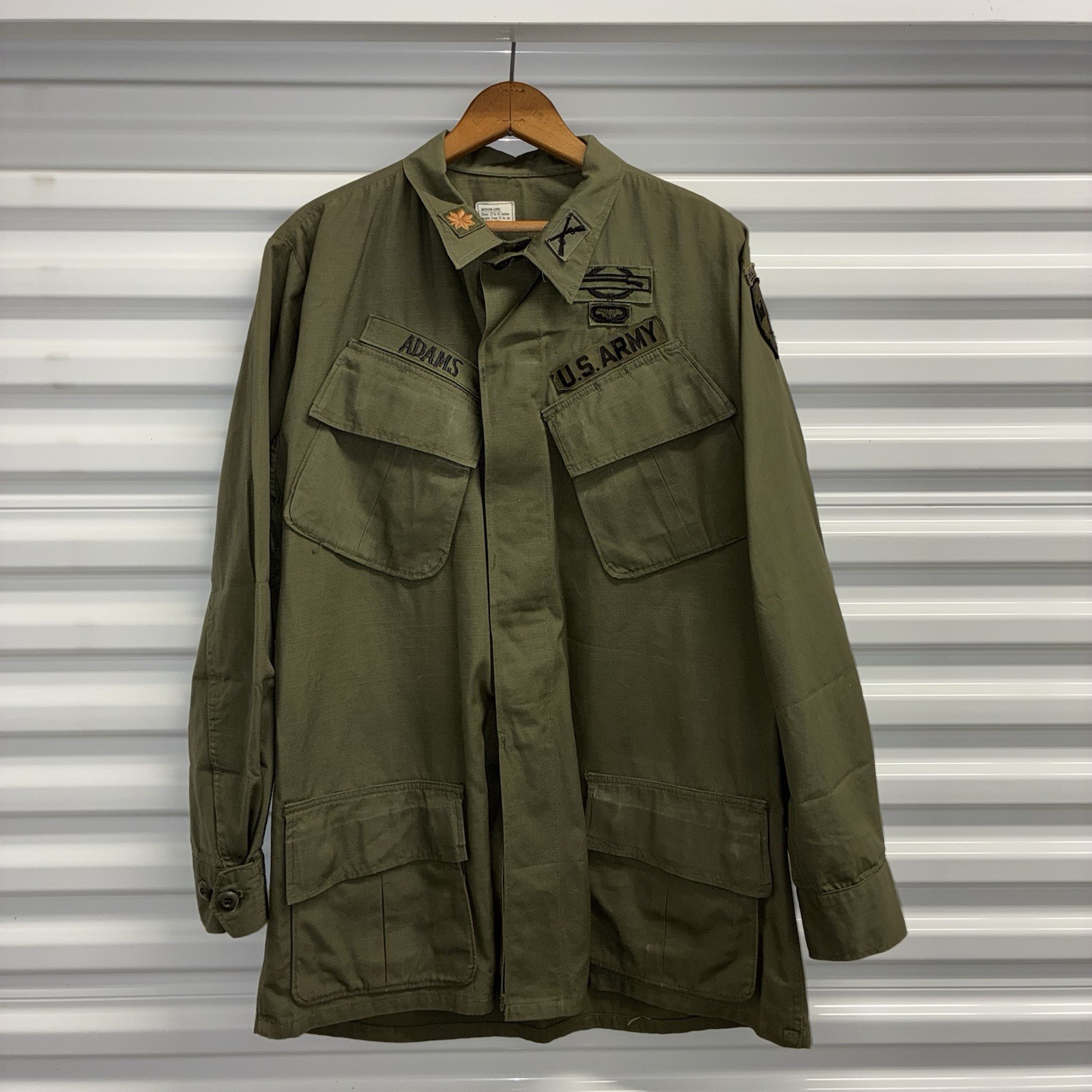 1969 Vietnam War Special Forces Jungle Jacket Named Uniform Major Ranger CIB M-L 1969 Vietnam War Special Forces Jungle Jacket Named Uniform Major Ranger CIB M-L