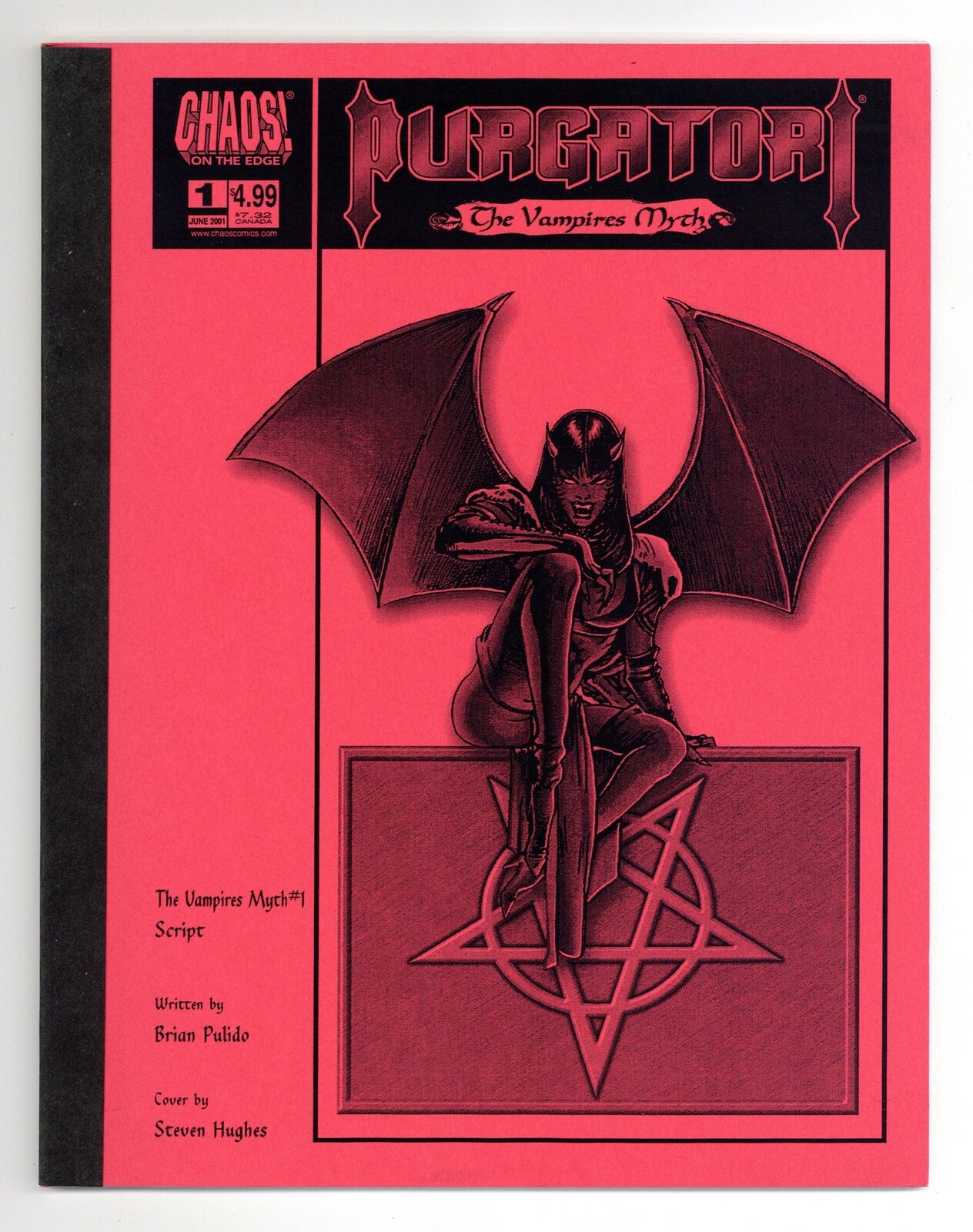 Purgatori The Vampires Myth Script #1 NM 9.4 2001