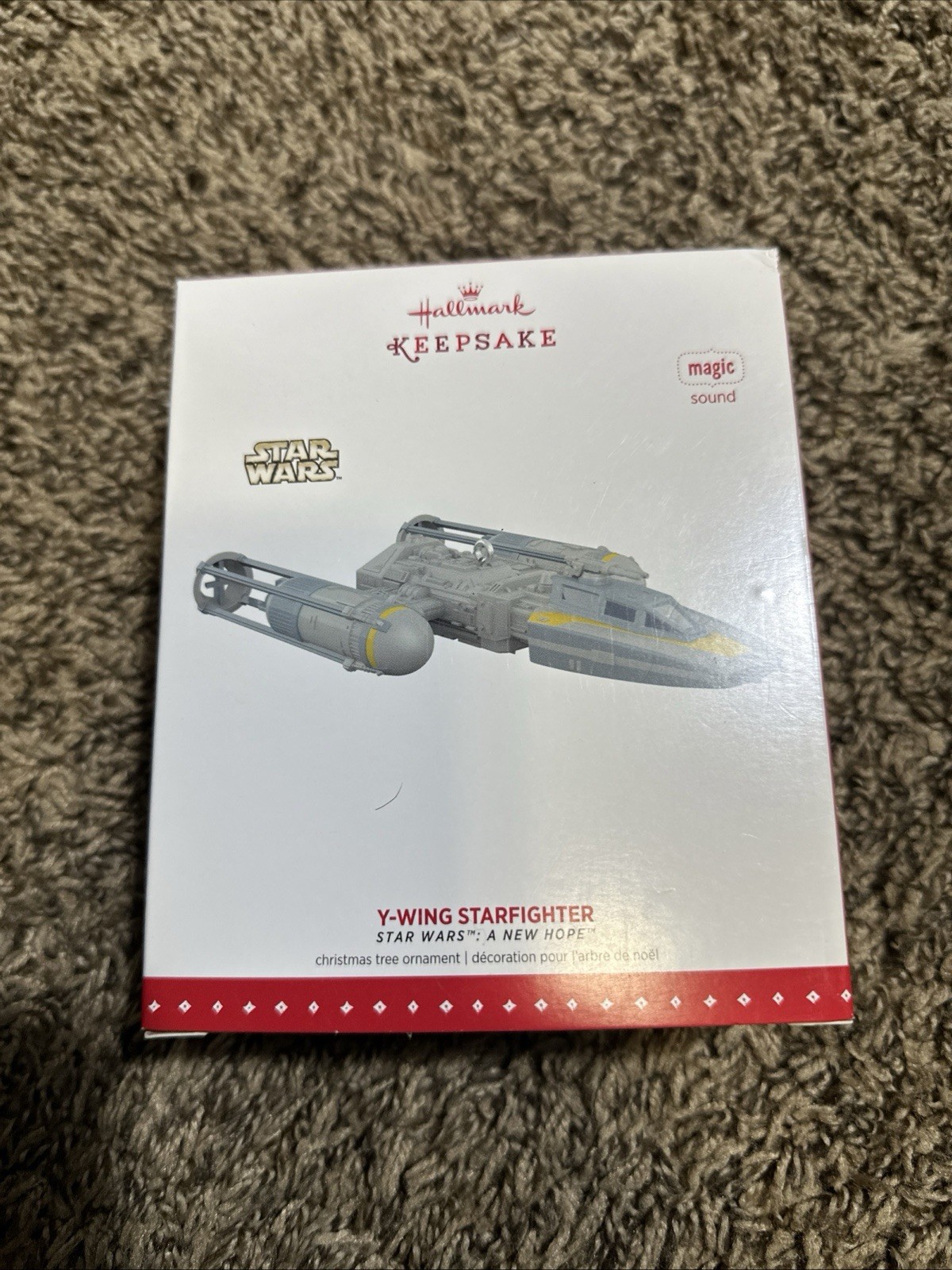 2019 Hallmark Storytellers Star Wars Y Wing Starfighter Christmas Ornament 2019 Hallmark Storytellers Star Wars Y Wing Starfighter Christmas Ornament
