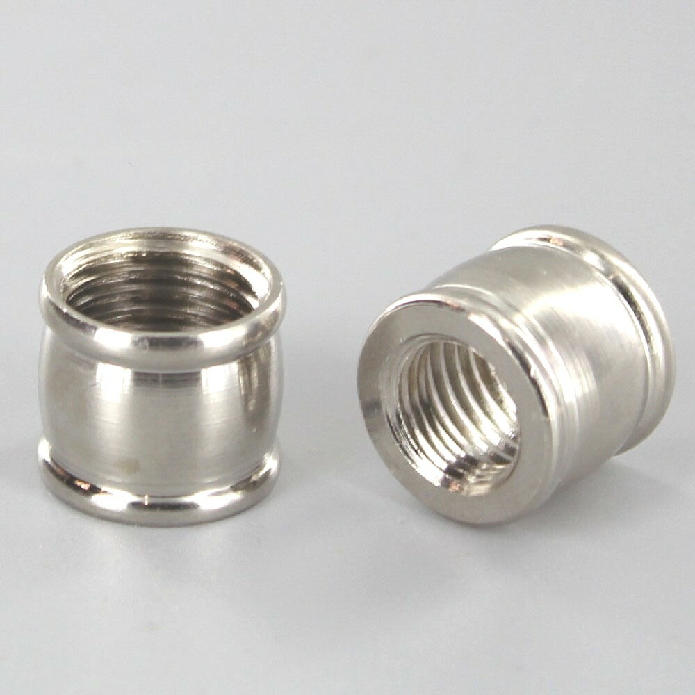 NEW- NICKEL PLATED solid brass coupling thread 1/2\ NEW- NICKEL PLATED solid brass coupling thread 1/2\
