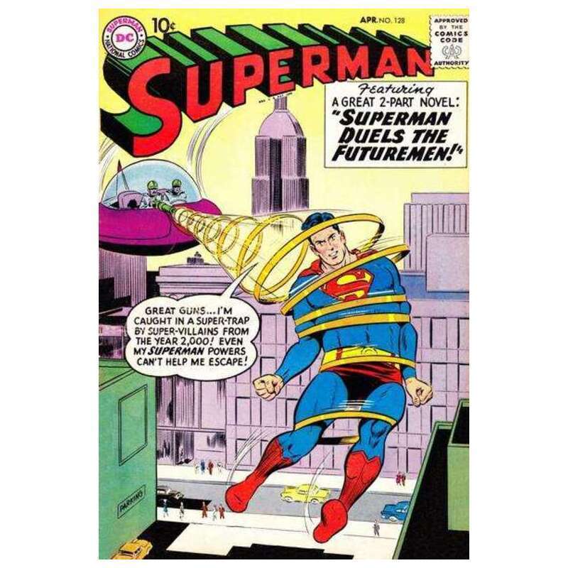 Superman (1939 series) #128 in Fine minus condition. DC comics [m|