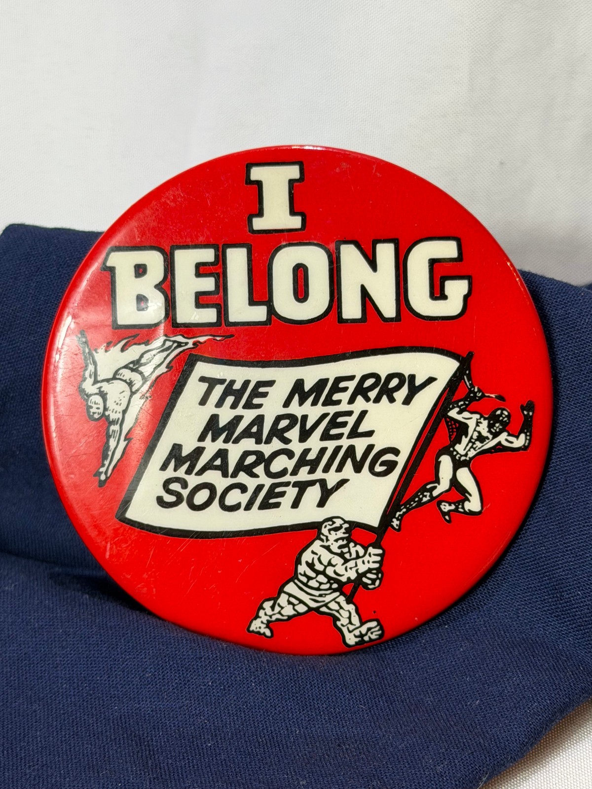 VTG 1964 The Merry Marvel Marching Society Button Pin MMMS 3 VTG 1964 The Merry Marvel Marching Society Button Pin MMMS 3