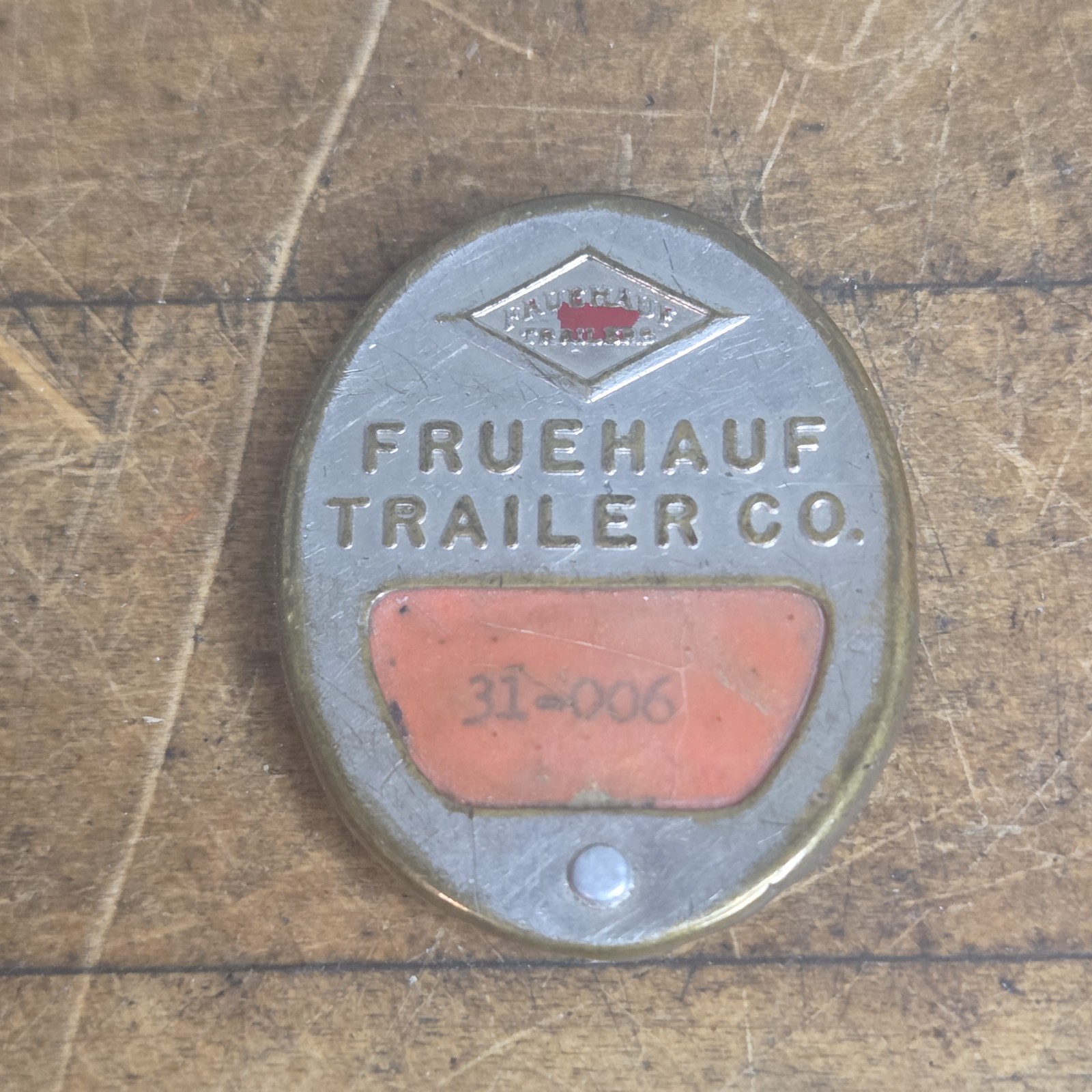 Rare Vintage Antique Fruehauf Trailer Co. Whitehead & Hoag Pin Employee Badge Rare Vintage Antique Fruehauf Trailer Co. Whitehead & Hoag Pin Employee Badge