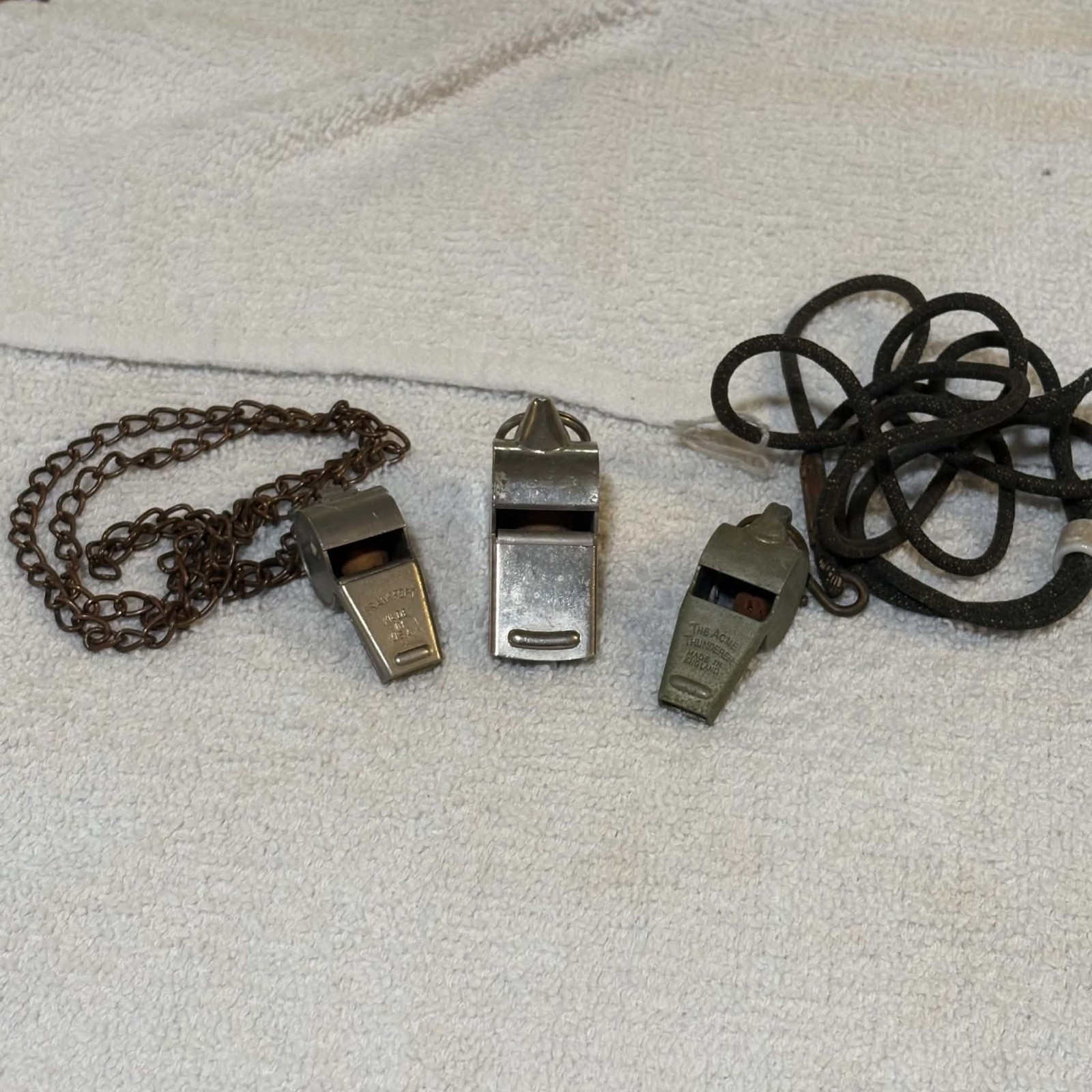 Vintage Whistles Lot Of 3