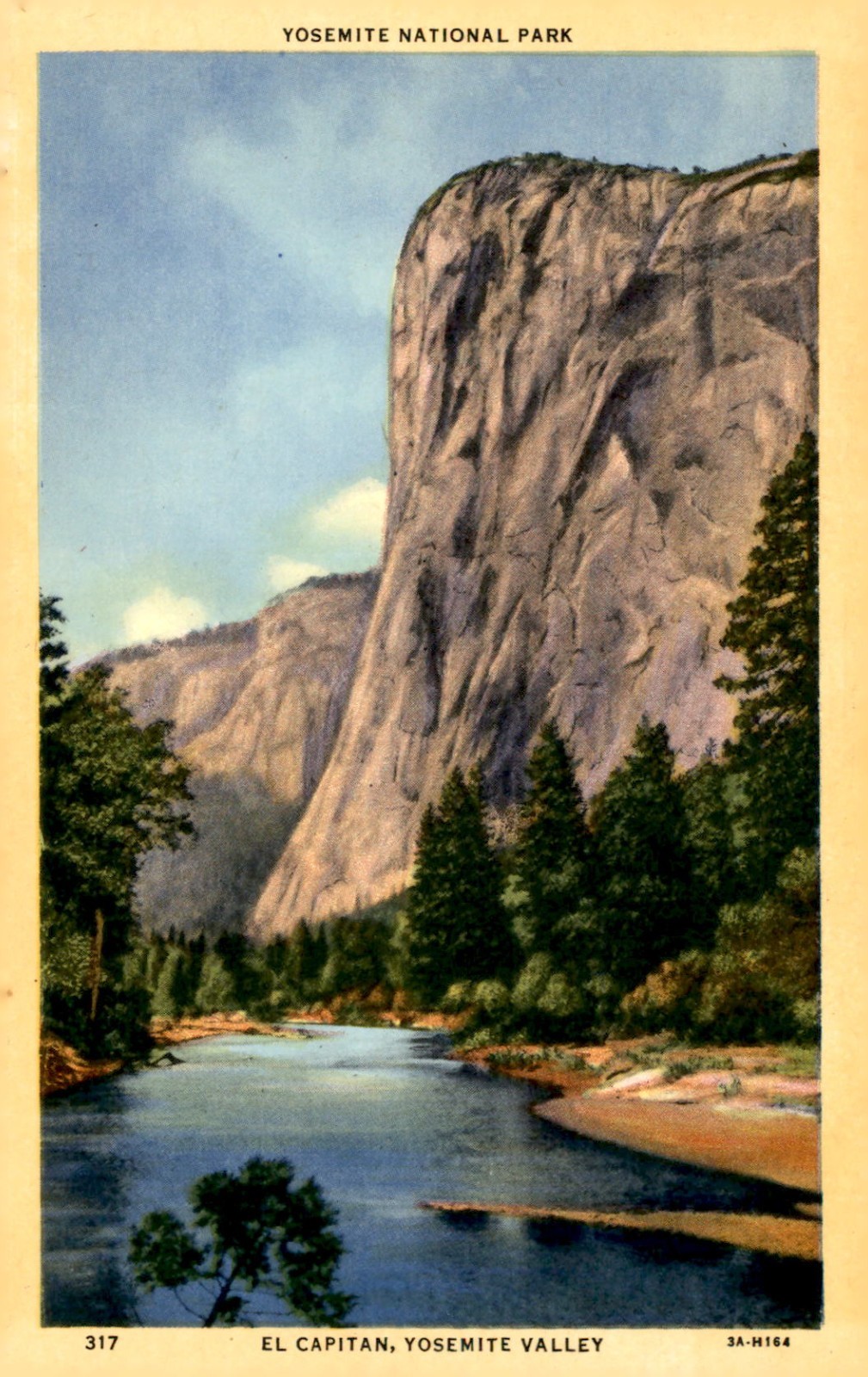 Vintage EL CAPITAN Yosemite National Park CA Linen Postcard C.T. Art-Colortone Vintage EL CAPITAN Yosemite National Park CA Linen Postcard C.T. Art-Colortone