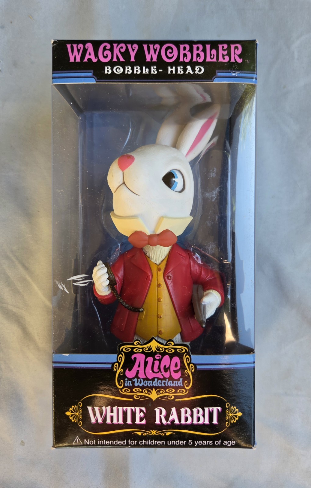 Funko Wacky Wobbler Alice In Wonderland White Rabbit Rare Vaulted 2010 Funko Wacky Wobbler Alice In Wonderland White Rabbit Rare Vaulted 2010