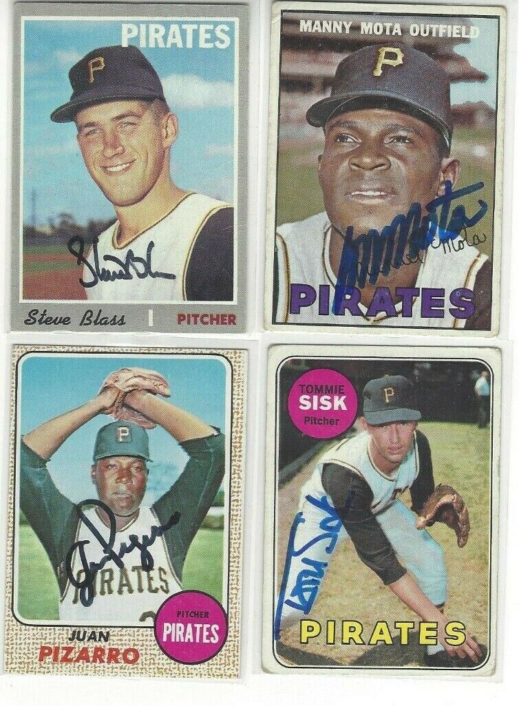 1970 Topps #396 Steve Blass Signed Baseball Card Pittsburgh Pirates