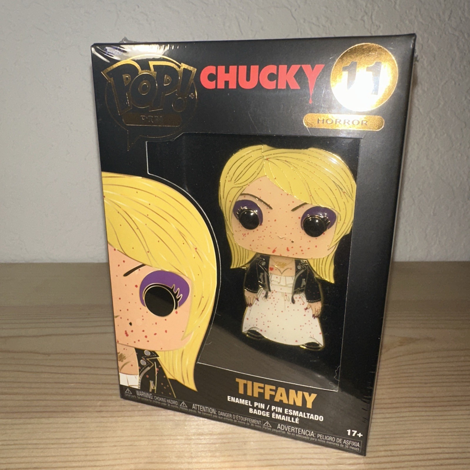 Funko Pop Large Enamel Pin HORROR #11: CHUCKY - Tiffany Valentine-Ray Funko Pop Large Enamel Pin HORROR #11: CHUCKY - Tiffany Valentine-Ray