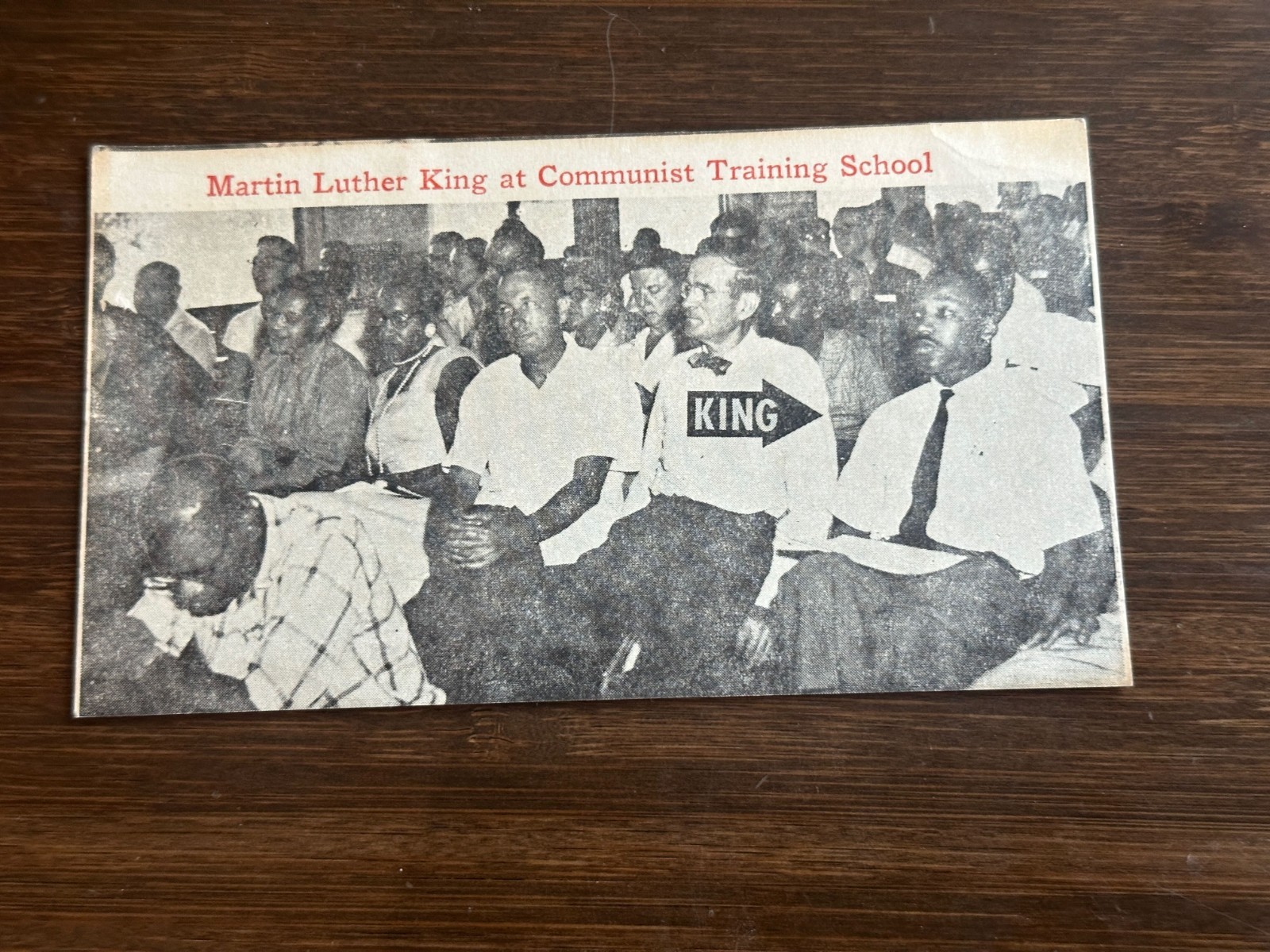 1960s Martin Luther King Communist Training School Anti MLK Propaganda Postcard 1960s Martin Luther King Communist Training School Anti MLK Propaganda Postcard