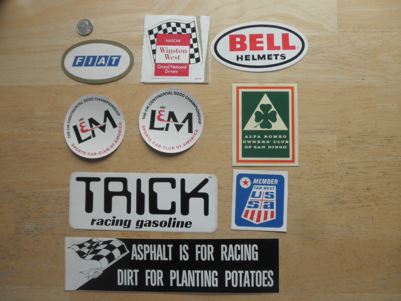 Original Vintage 70's 80’s Racing Decal Lot Original Vintage 70's 80’s Racing Decal Lot