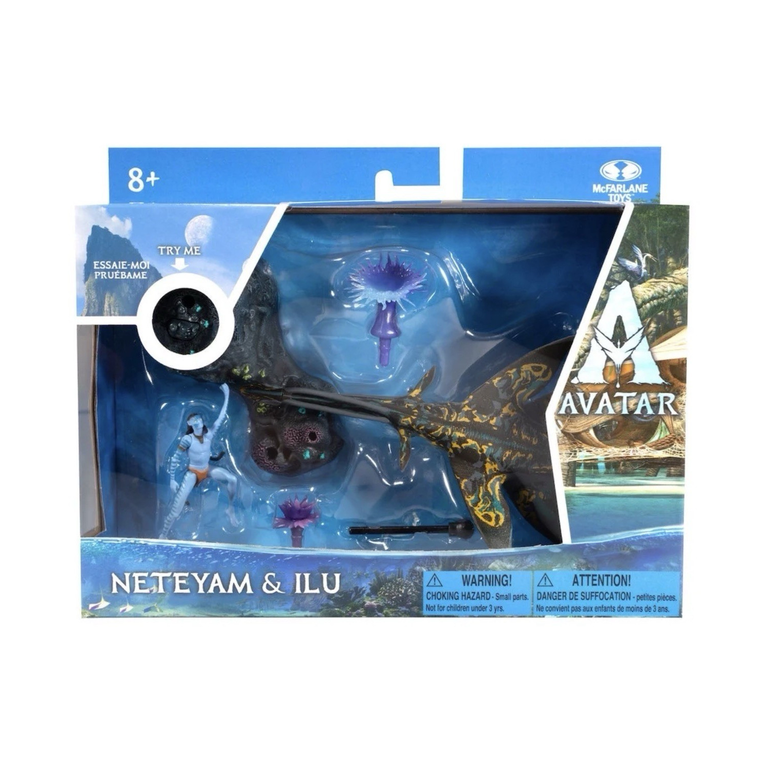 McFarlane Toys Avatar Neteyam & Ilu Blacklight Glow Diorama World of Pandora McFarlane Toys Avatar Neteyam & Ilu Blacklight Glow Diorama World of Pandora