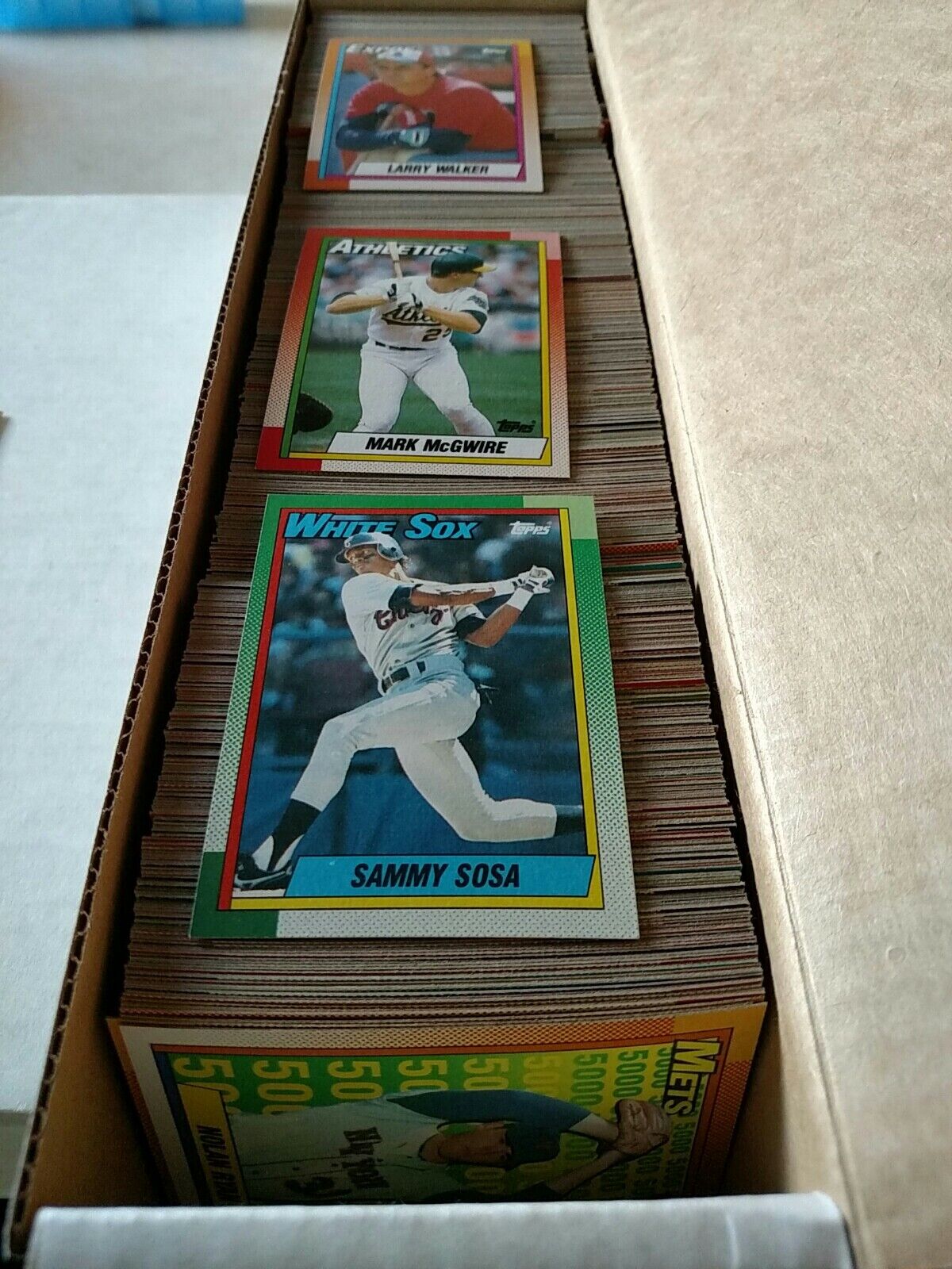 1990 Topps Baseball Lot,768 CardsNM-MT No Duplicates Griffey Thomas McGwire Sosa