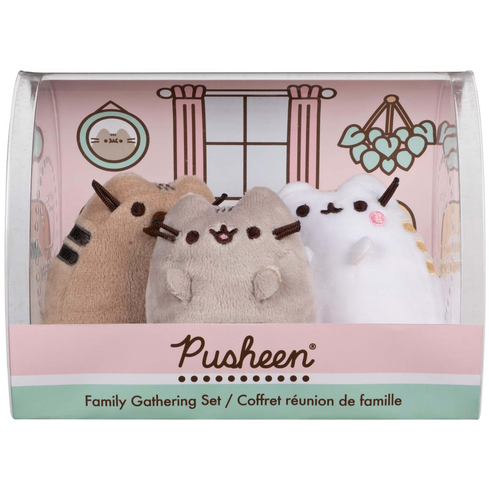GUND Pusheen Family Gathering Collector Set of 3 Plush Stuffed Animal Cats GUND Pusheen Family Gathering Collector Set of 3 Plush Stuffed Animal Cats