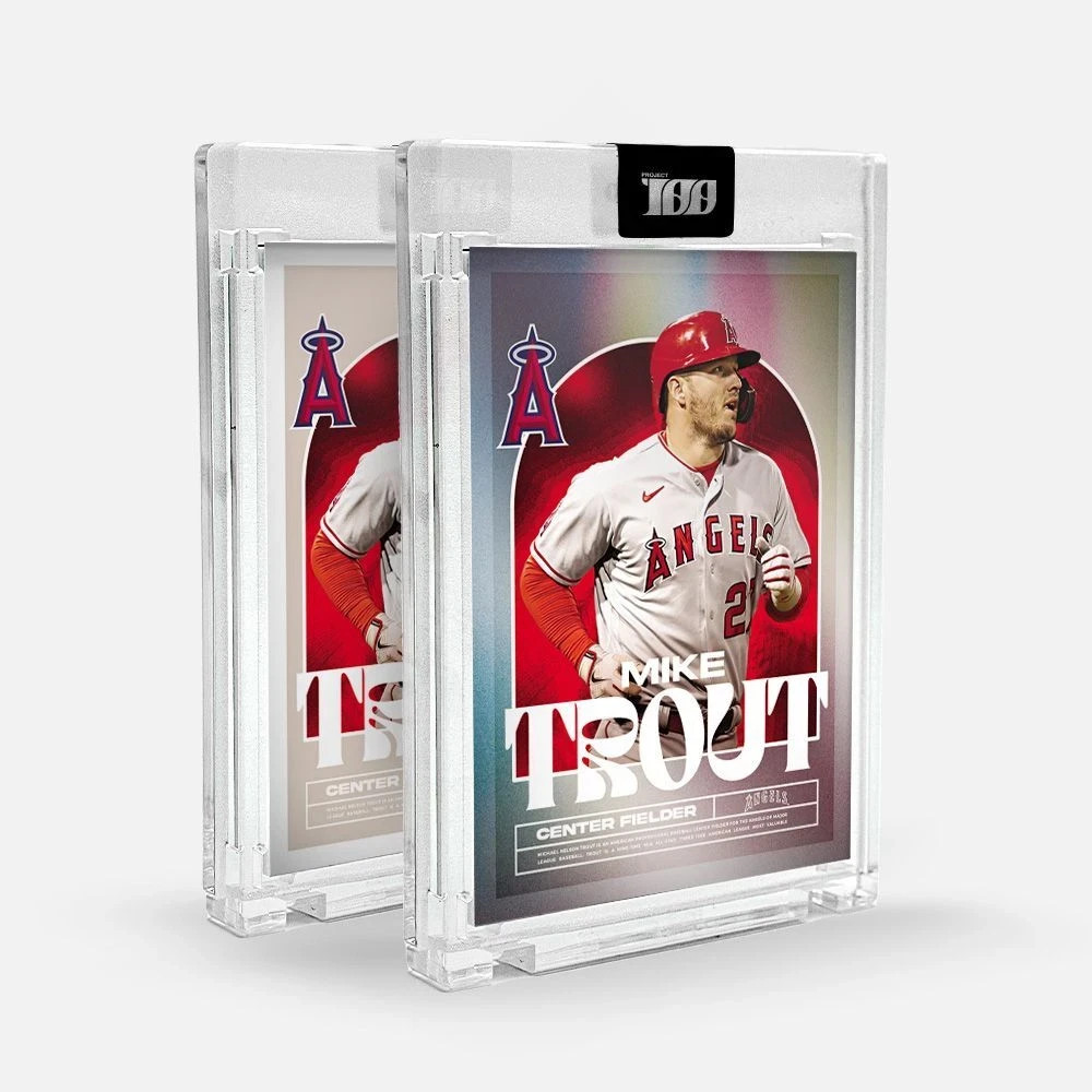 Topps Project100 Card 9 - Mike Trout by Andre Power - Deluxe Edition #/100 Topps Project100 Card 9 - Mike Trout by Andre Power - Deluxe Edition #/100