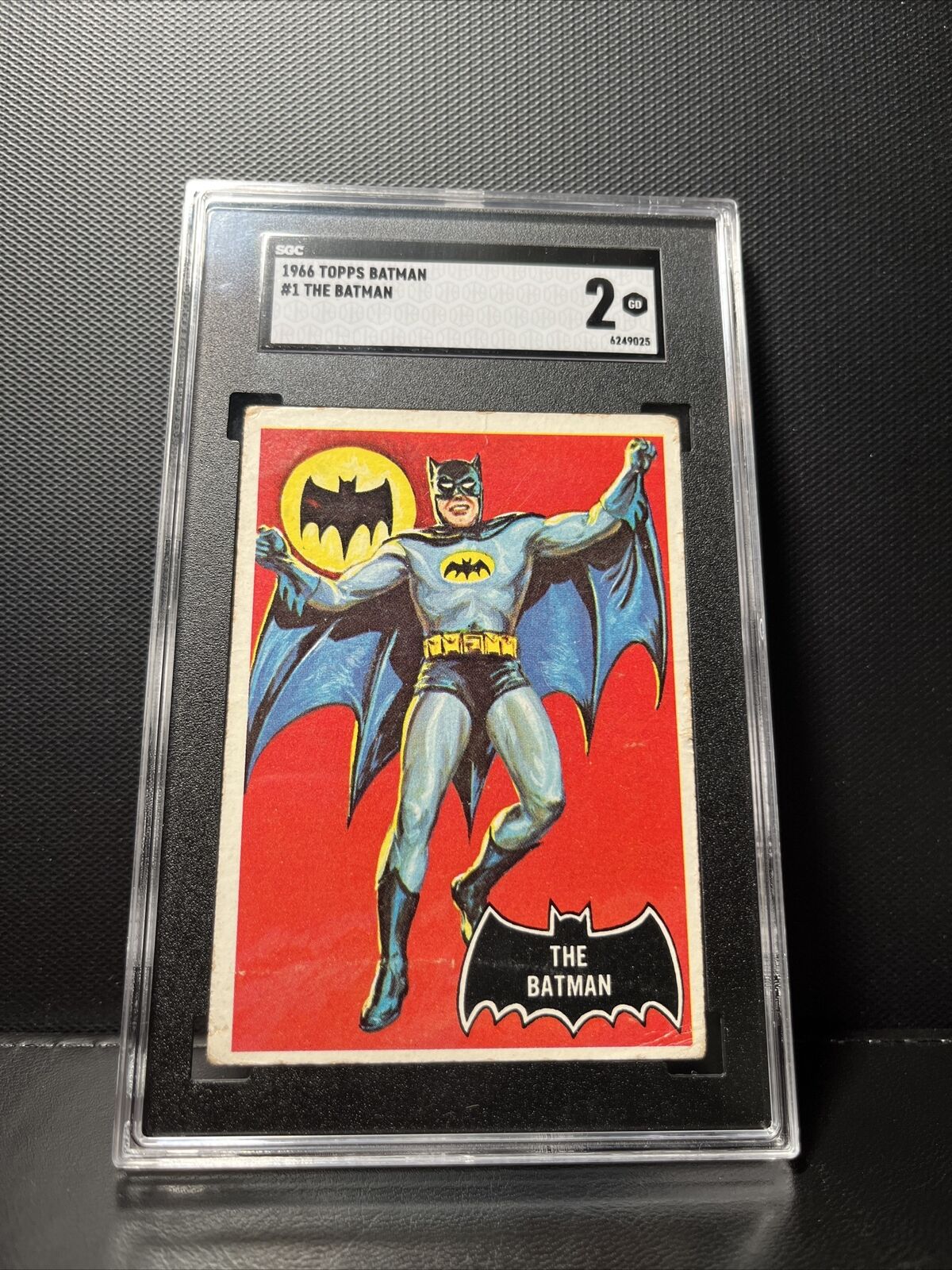 1966 Topps Batman Black Bat The Batman #1 Rookie SGC 2, Batman RC