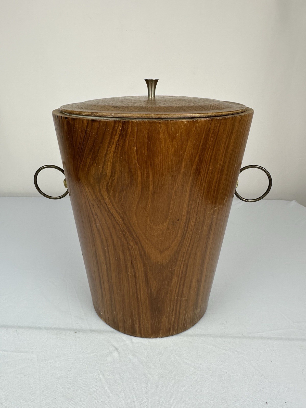 Vintage Servex Teakwood MCM Ice Bucket Beautiful