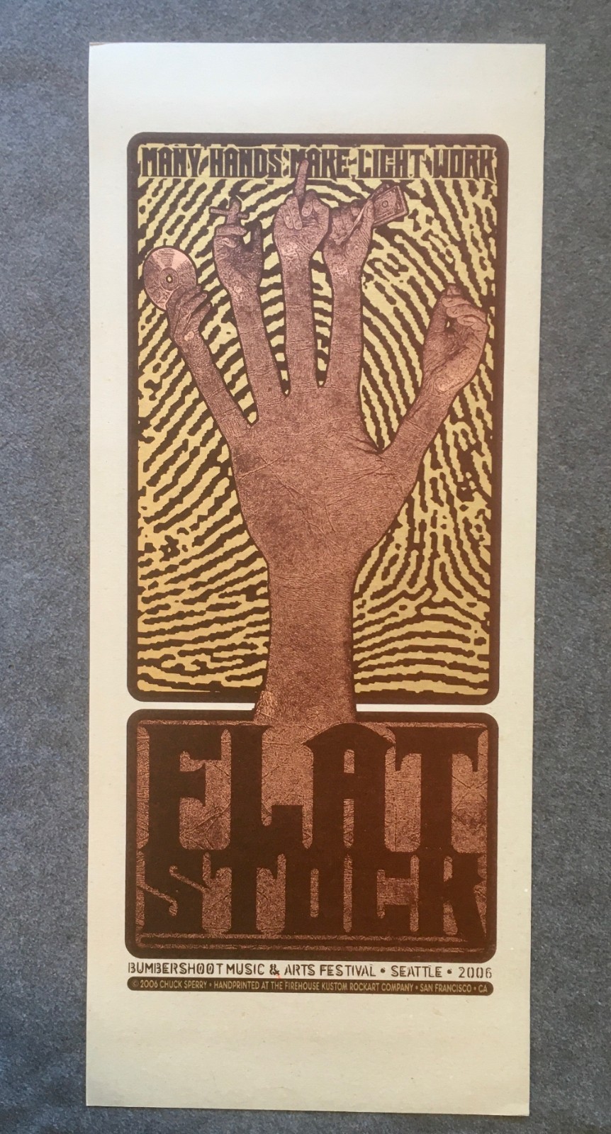 2006 Flatstock 10 Fuckstock 2-Sided Poster Seattle Chuck Sperry Ron Donovan 2006 Flatstock 10 Fuckstock 2-Sided Poster Seattle Chuck Sperry Ron Donovan