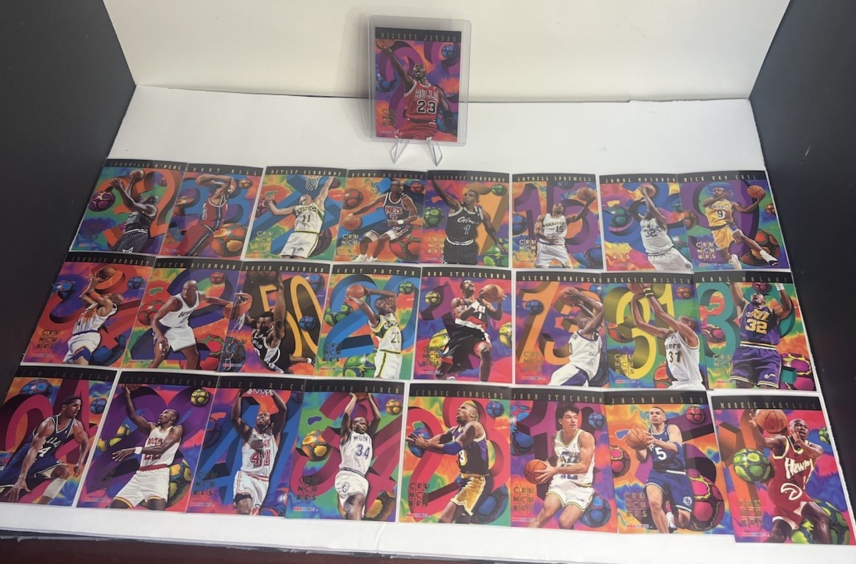 1995-96 NBA Hoops Number Crunchers COMPLETE SET (1-25) w/ MICHAEL JORDAN π₯ LOOK 1995-96 NBA Hoops Number Crunchers COMPLETE SET (1-25) w/ MICHAEL JORDAN π₯ LOOK