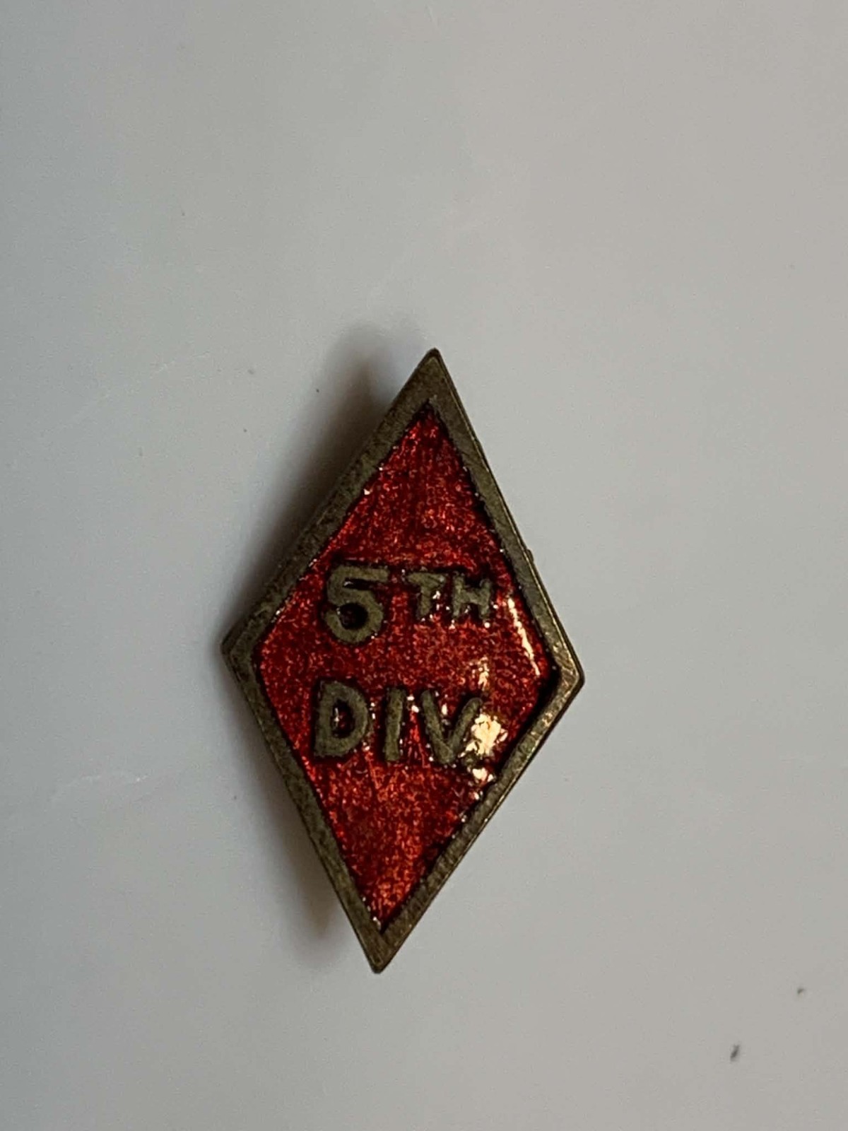 Original WW1 5th Division Veteran's Pin Original WW1 5th Division Veteran's Pin