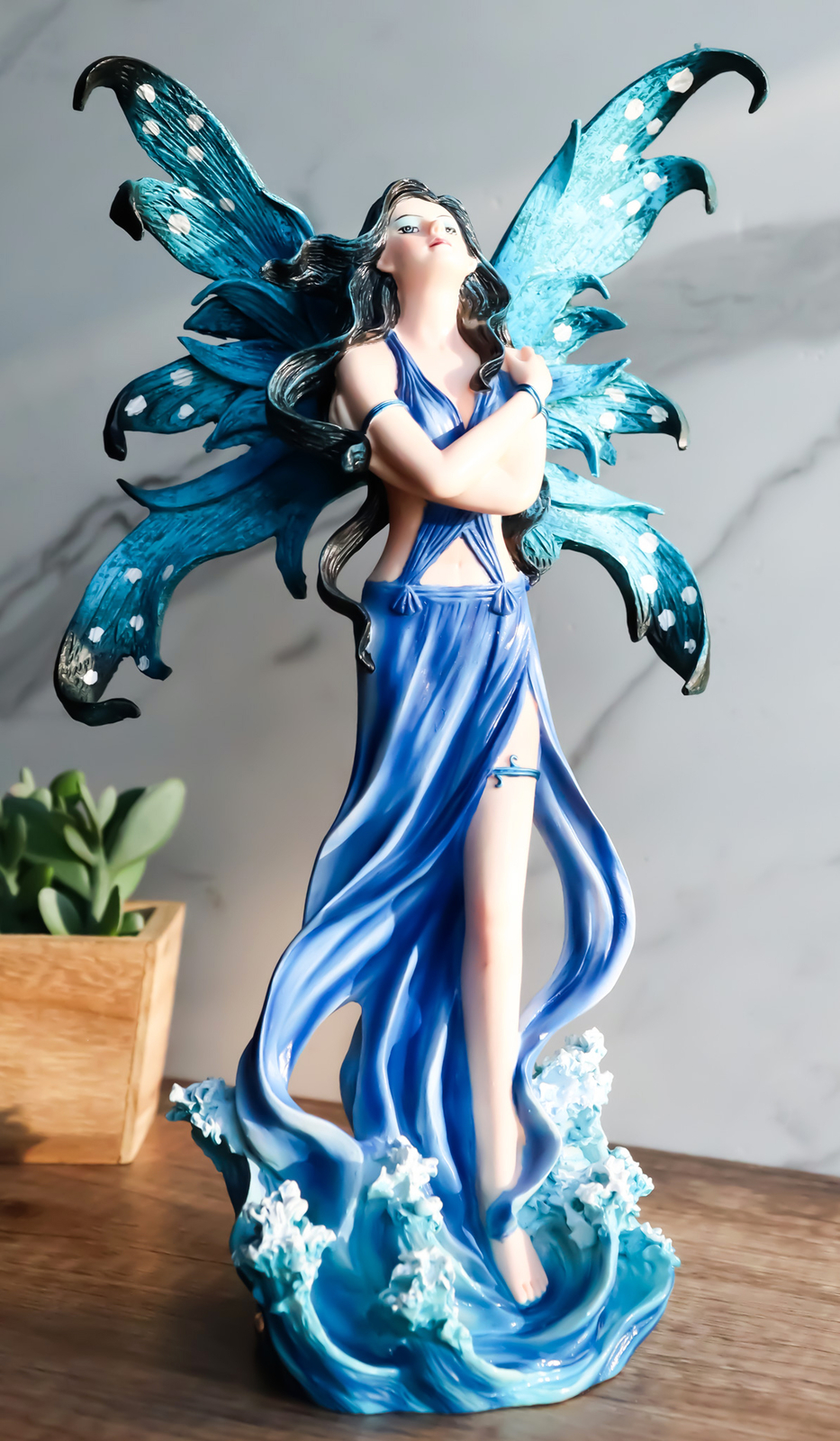 Ebros Water Elemental Fairy Statue 12\ Ebros Water Elemental Fairy Statue 12\