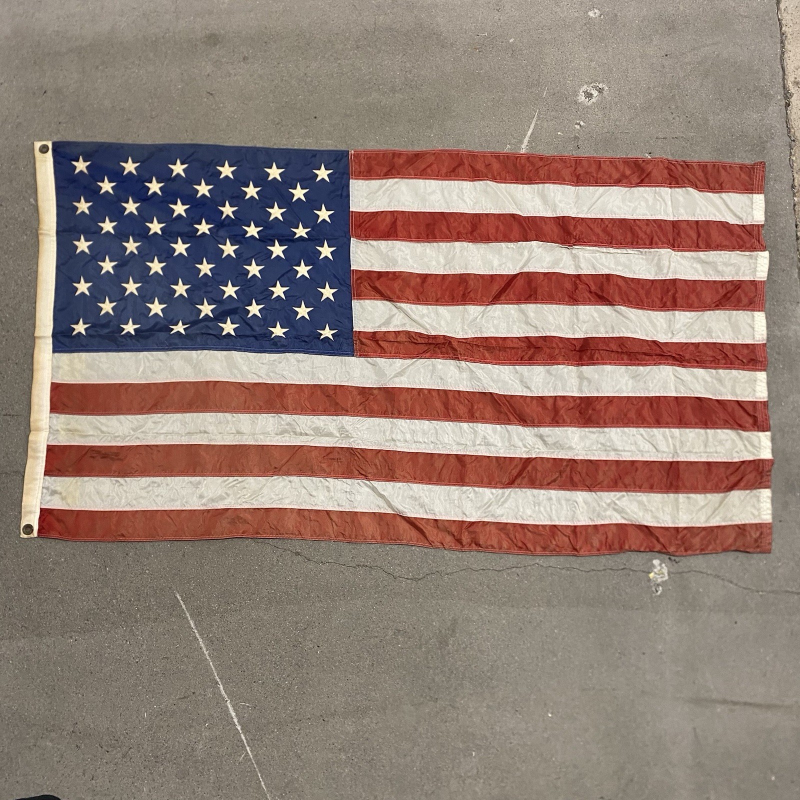 Vintage 48 Star United States Of America Flag 33”x60”