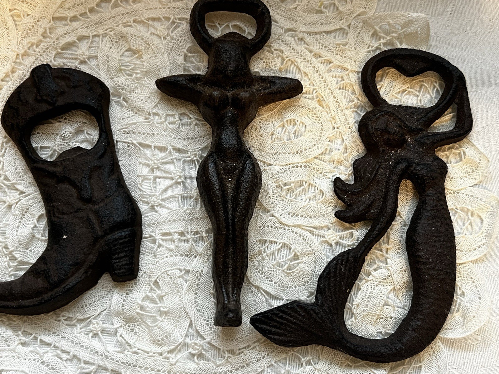 Vintage Cast Iron Bottle Opener Lot