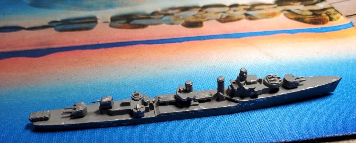Framburg WWII Recognition Model • Porter-Class Destroyer DD • 12‑44 Metal Ship