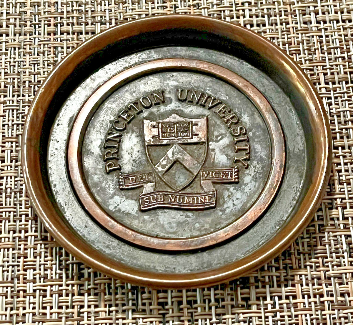Princeton University Vintage Mid-Century L.E. Mason Copper Coaster MADE IN USA Princeton University Vintage Mid-Century L.E. Mason Copper Coaster MADE IN USA