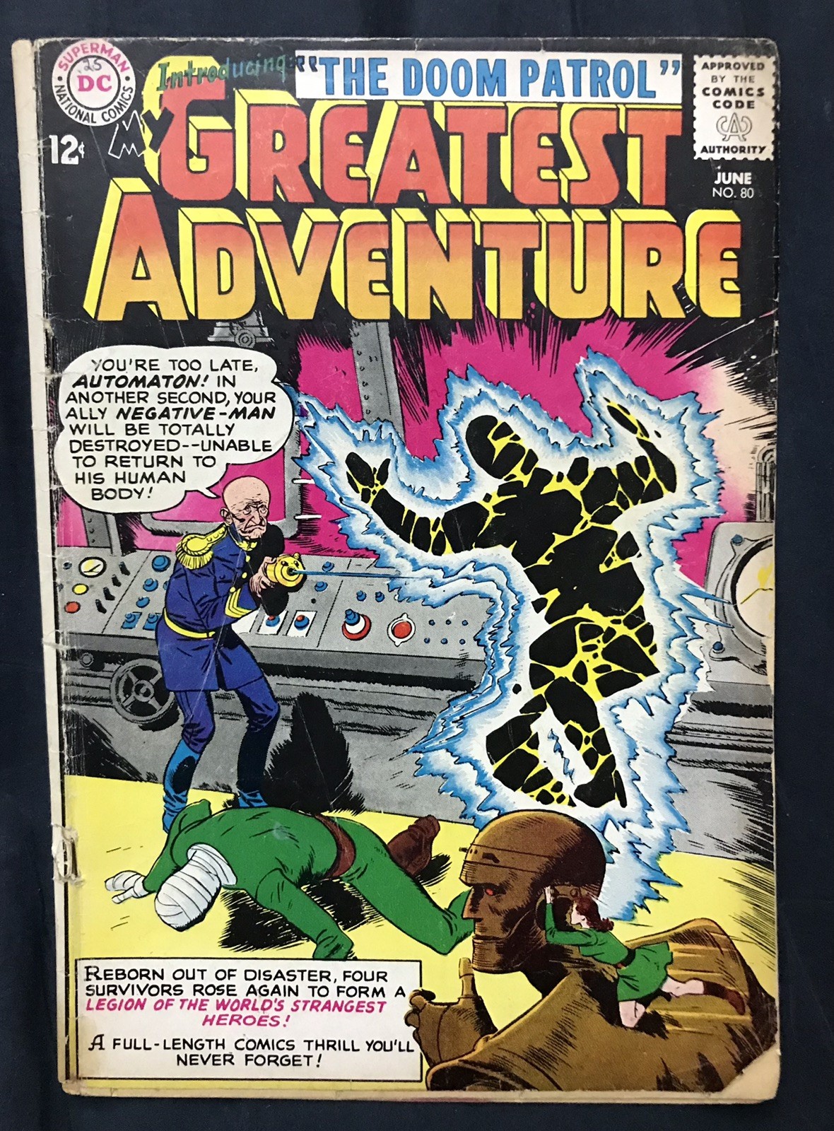 MY GREATEST ADVENTURE #80 (1963) KEY ISSUE: 1st Doom Patrol, Around GD+ MY GREATEST ADVENTURE #80 (1963) KEY ISSUE: 1st Doom Patrol, Around GD+