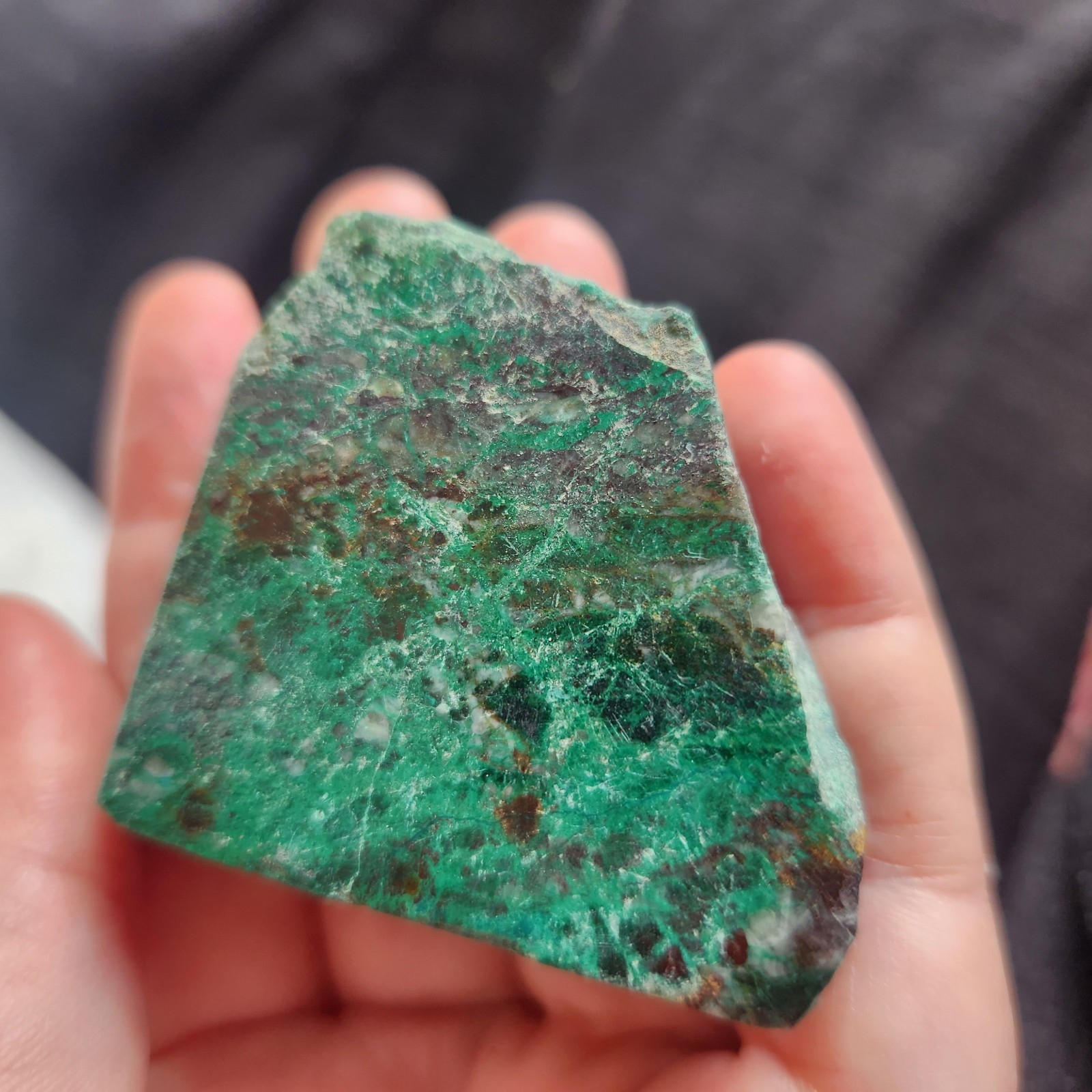 King Solomon Mine Specimen Semi Polish Slice Eilat Stone from Israel 585 ct King Solomon Mine Specimen Semi Polish Slice Eilat Stone from Israel 585 ct
