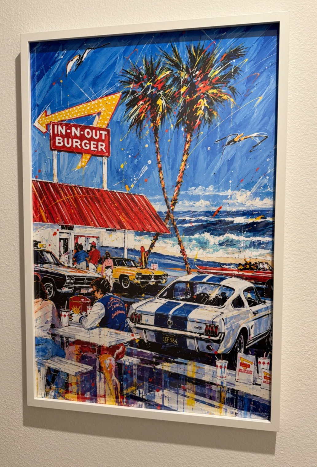 RARE In-N-Out Burgers AT THE BEACH POSTER 24” x 36” (no frame) RP MANCAVE GARAGE RARE In-N-Out Burgers AT THE BEACH POSTER 24” x 36” (no frame) RP MANCAVE GARAGE