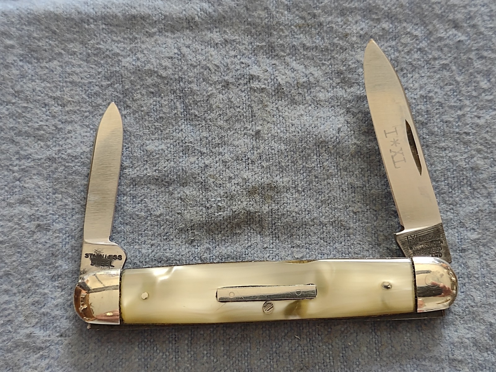 Vintage I*XL George Wostenholm Pen Knife-Sheffield, England-M O P scales- XLNT Vintage I*XL George Wostenholm Pen Knife-Sheffield, England-M O P scales- XLNT