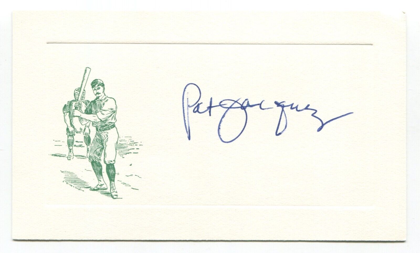 Pat Jacquez Signed Card Autograph Baseball MLB Roger Harris Collection