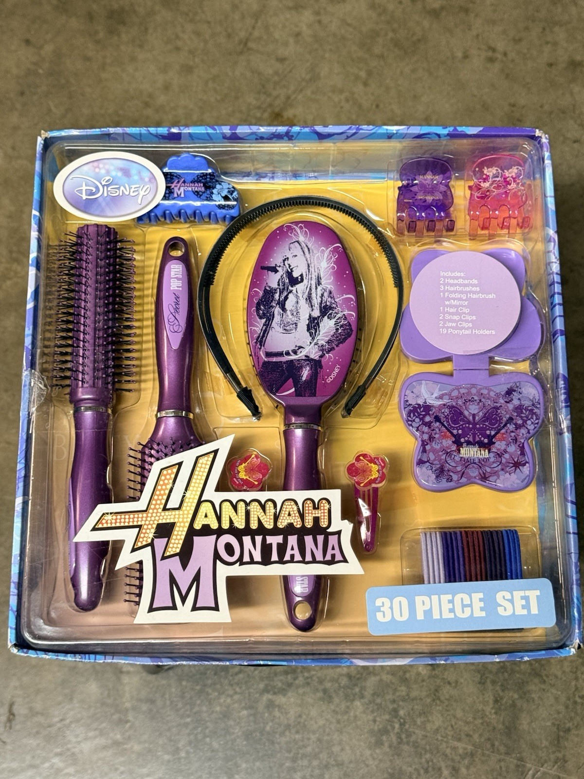 New Disney Hannah Montana 30-Piece Hair Accessory Set Purple Rare New Disney Hannah Montana 30-Piece Hair Accessory Set Purple Rare
