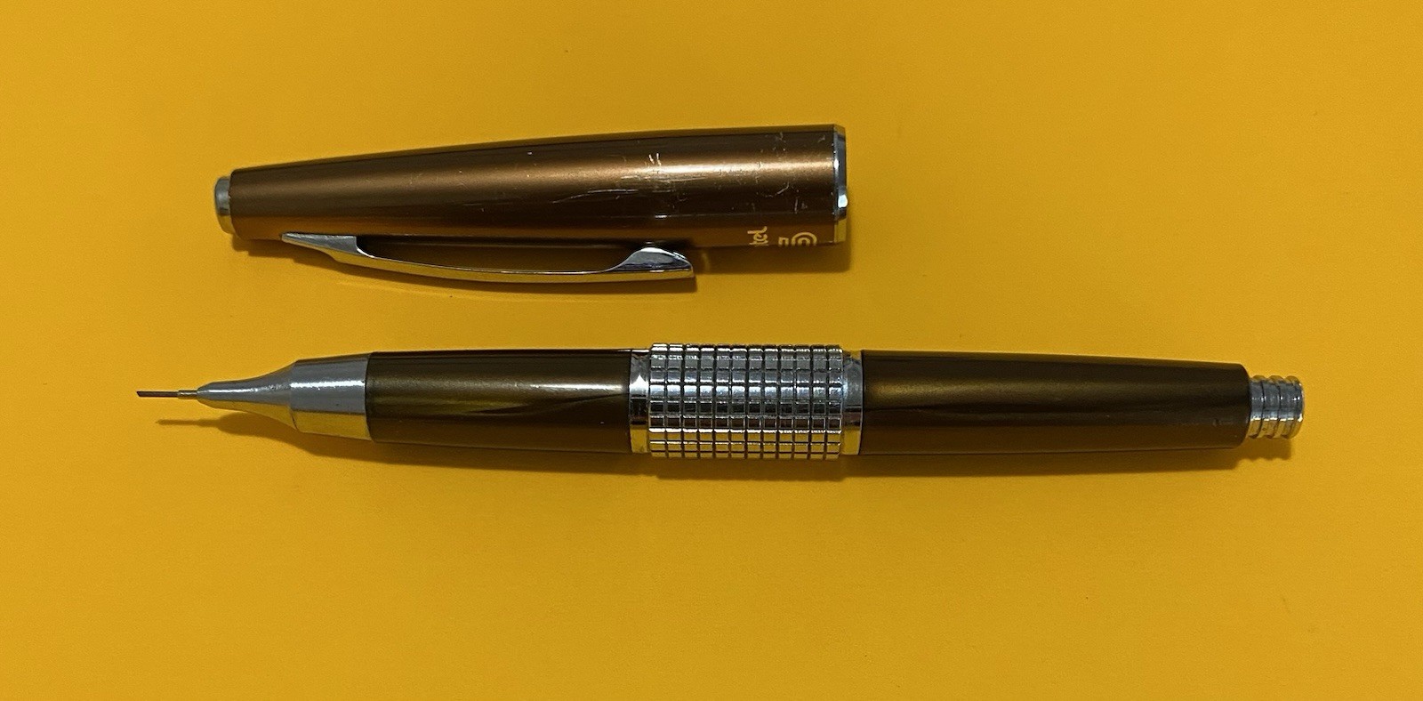 Vtg Pentel 5 Mechanical Pencil Kerry Original Version Made in Japan Brown Vtg Pentel 5 Mechanical Pencil Kerry Original Version Made in Japan Brown